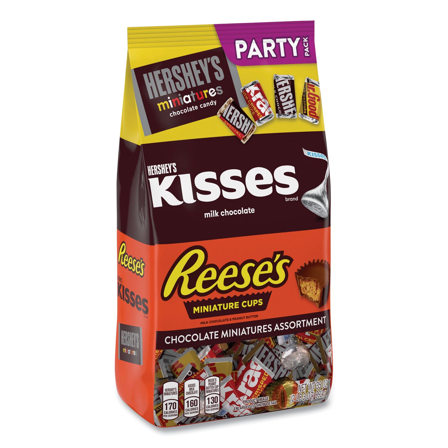 Miniatures Variety Party Pack, Assorted Chocolates, 35 oz Bag