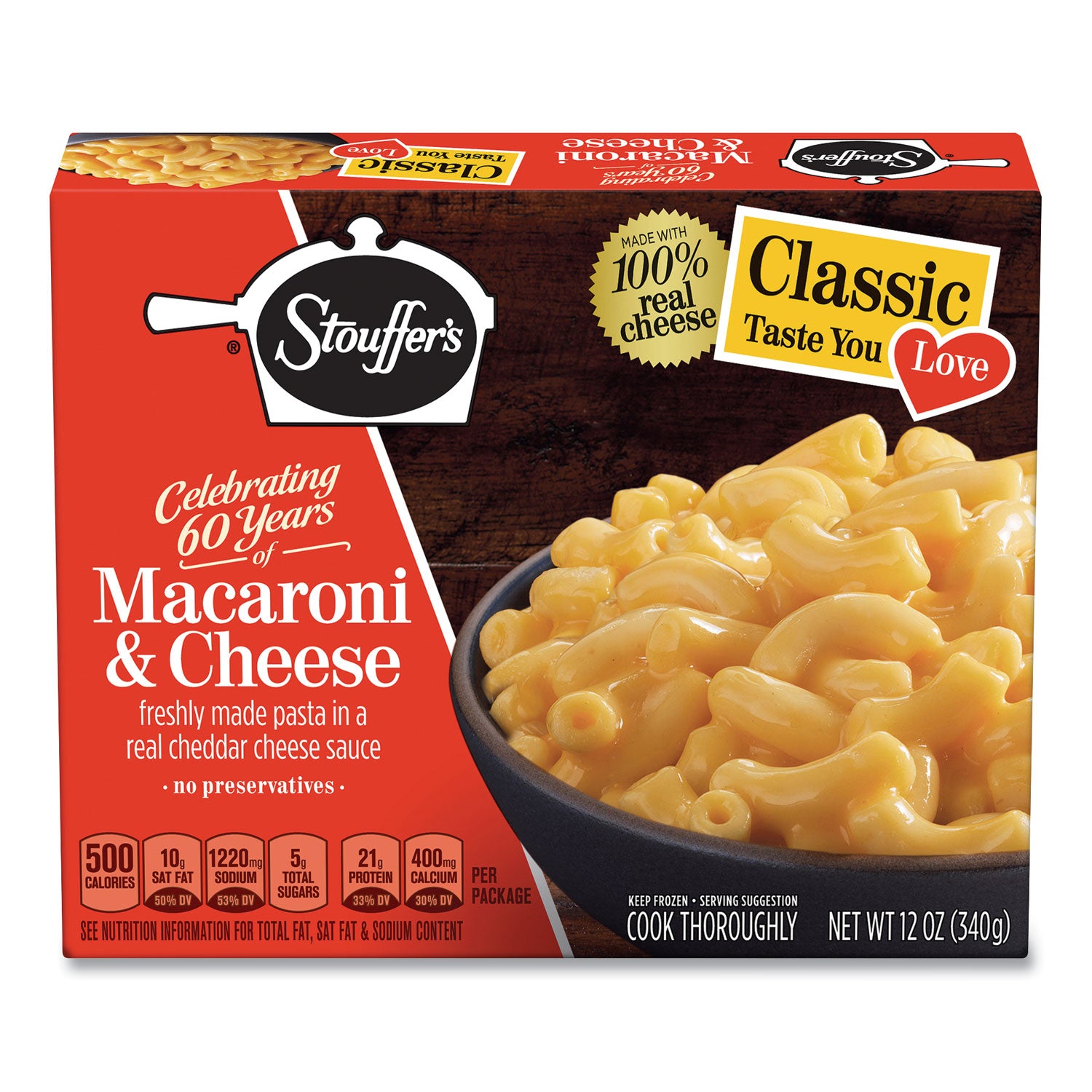 Classics Macaroni and Cheese Meal, 12 oz Box, 6 Boxes/Pack