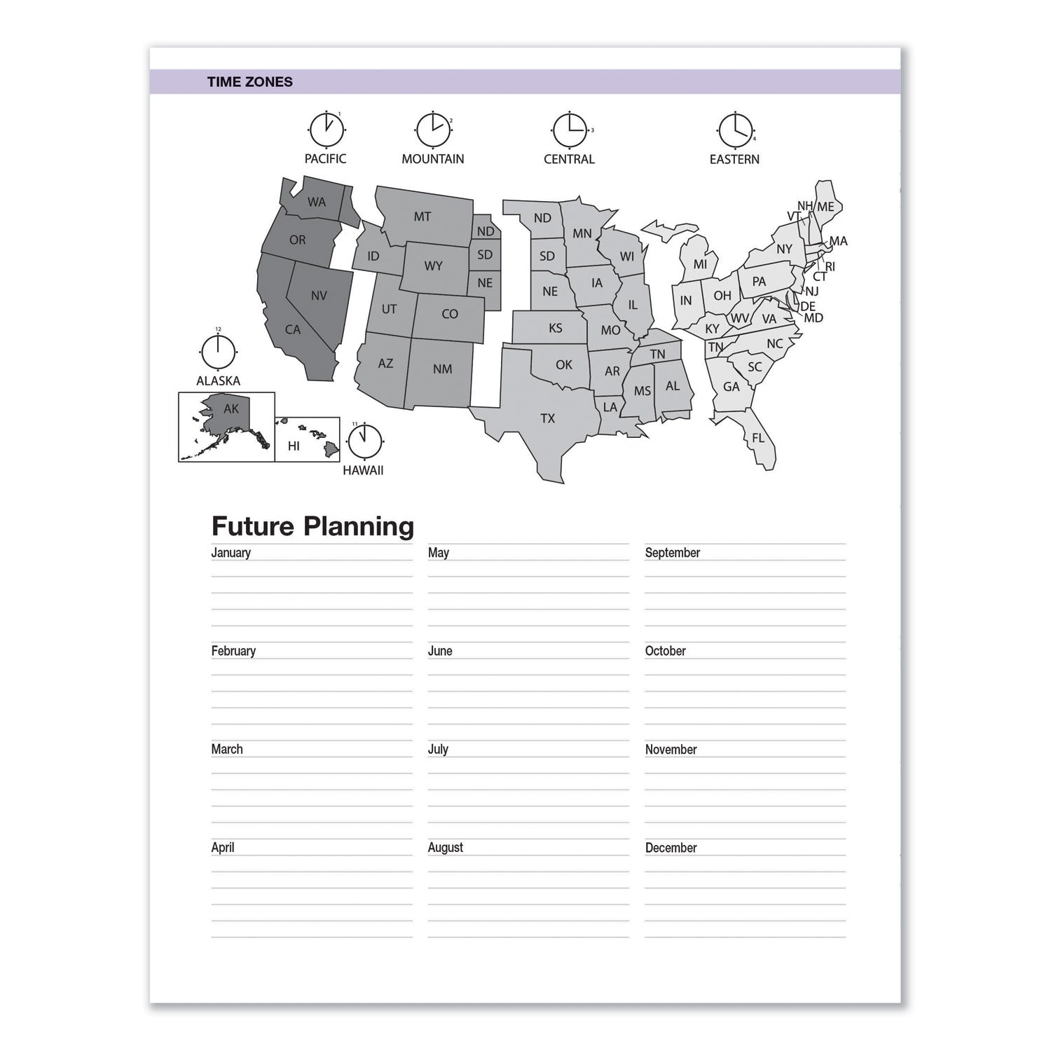 House of Doolittle™ Recycled Wild Flower Weekly/Monthly Planner, Wild Flowers Artwork, 9 x 7, Gray/White/Purple Cover, 12-Month (Jan-Dec): 2025