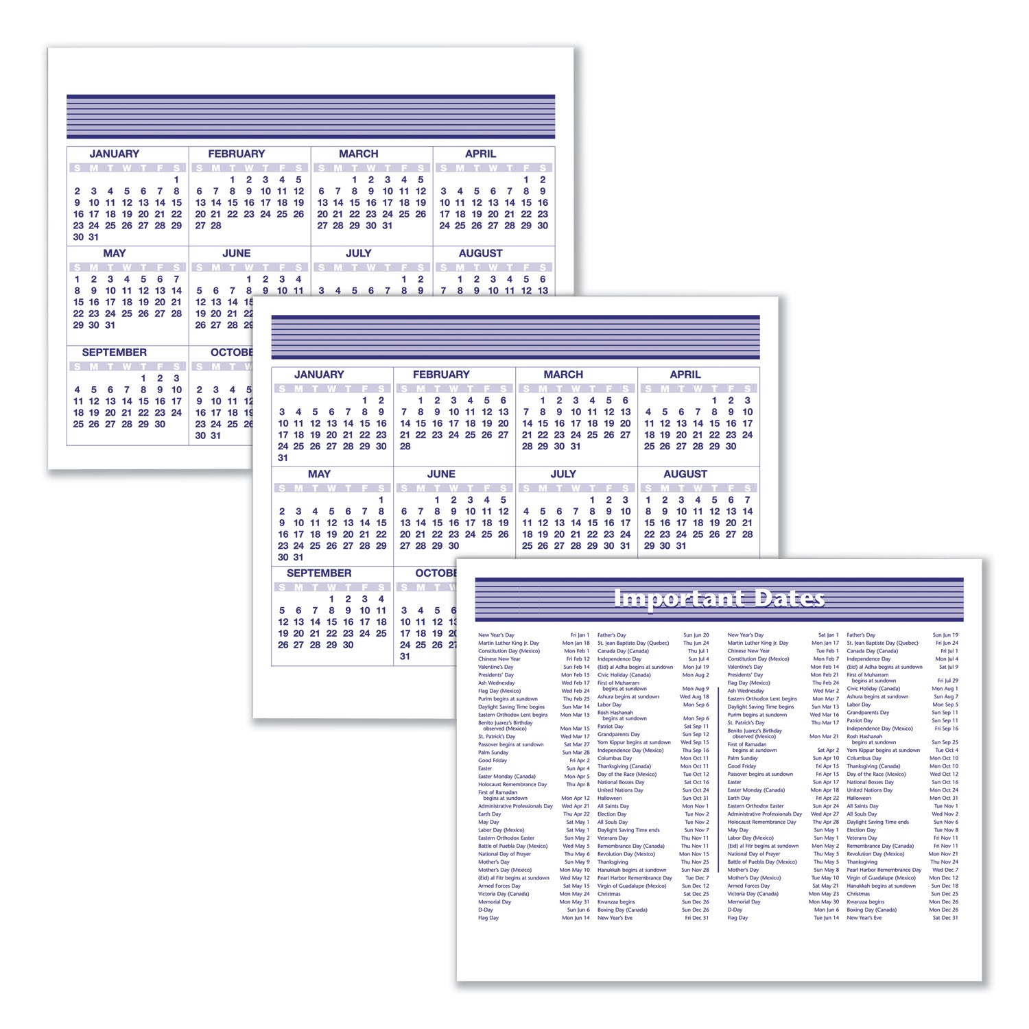 AT-A-GLANCE® Flip-A-Week Desk Calendar Refill, 7 x 6, White Sheets, 12-Month (Jan to Dec): 2025