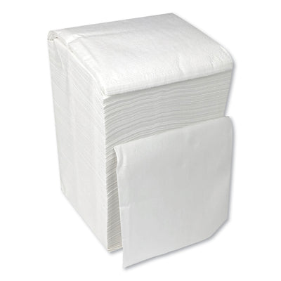 Cocktail Napkins, 1-Ply, 9w x 9d, White, 500/Pack, 8 Packs/Carton Flipcost Flipcost