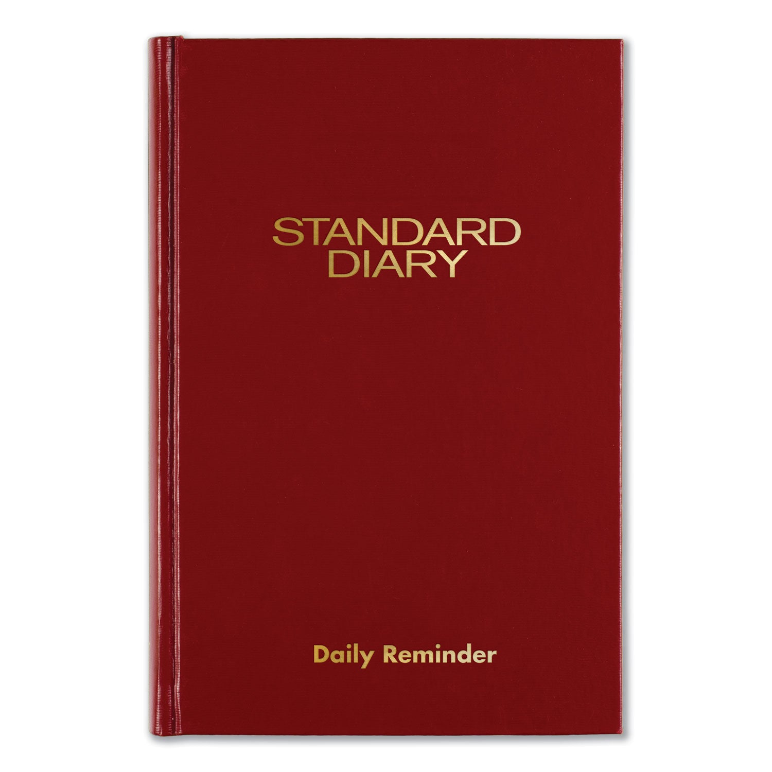 Standard Diary Daily Reminder Book, 2025 Edition, Medium/College Rule, Red Cover, (201) 7.5 x 5.13 Sheets