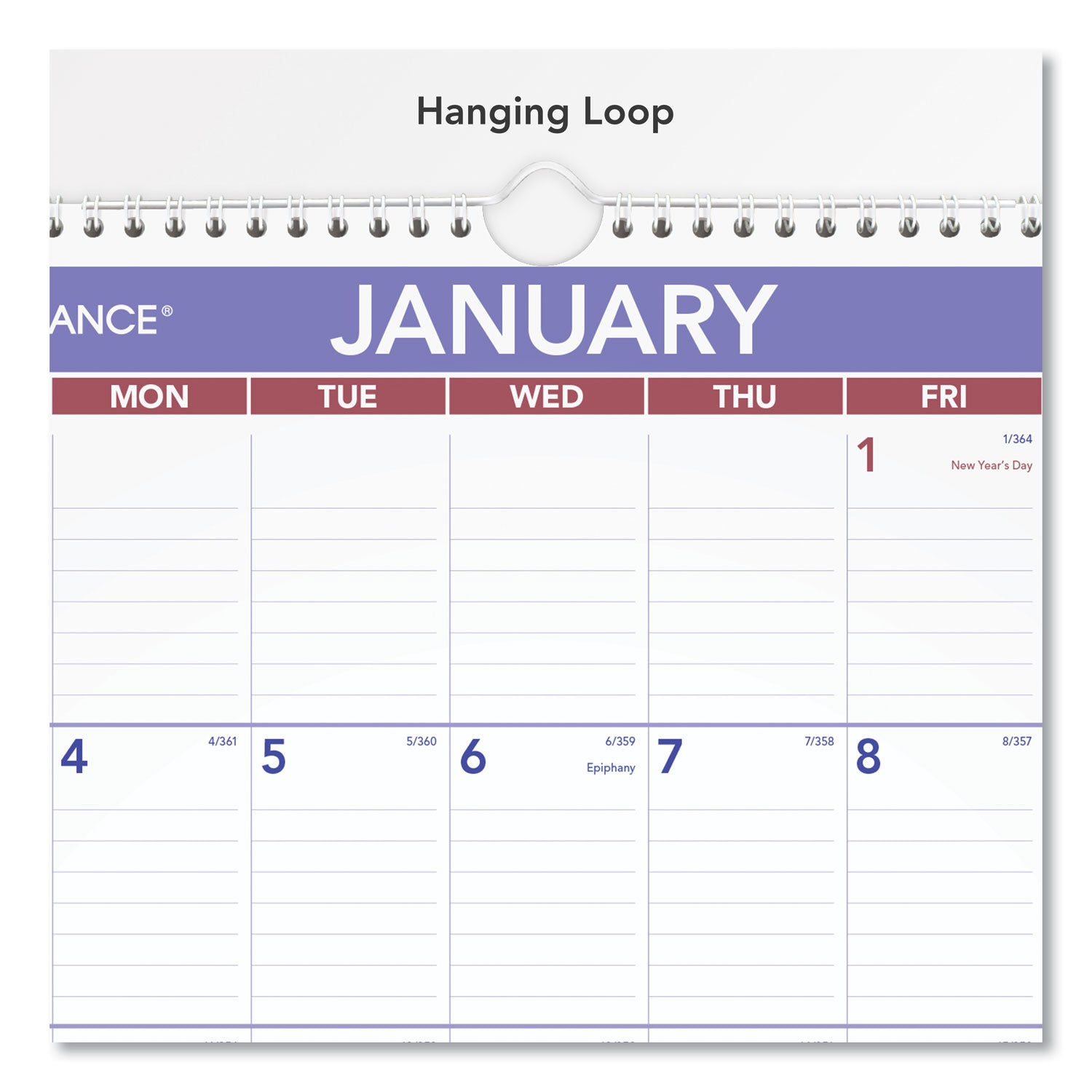 AT-A-GLANCE® Erasable Wall Calendar, 12 x 17, White Sheets, 12-Month (Jan to Dec): 2025