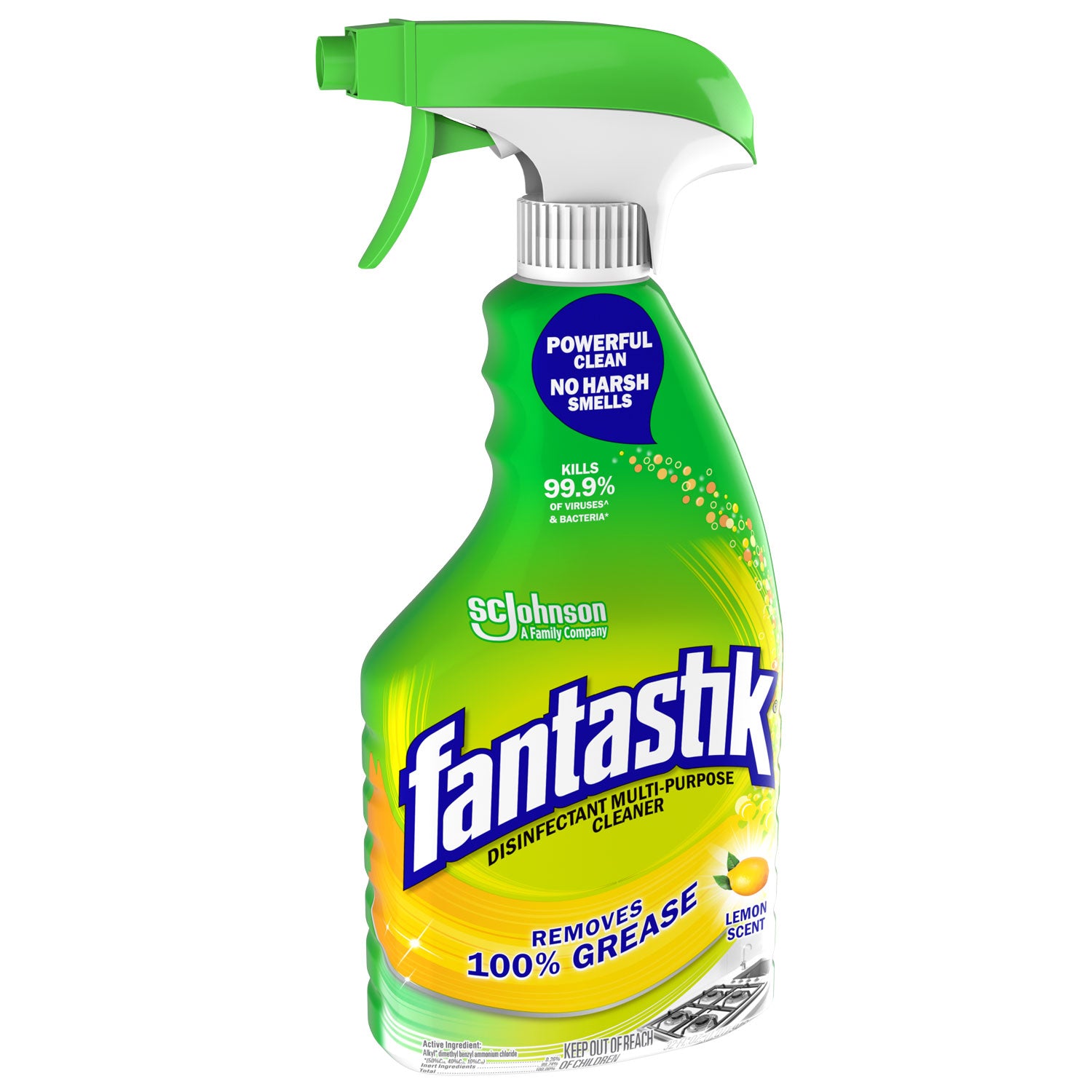 Disinfectant Multi-Purpose Cleaner Lemon Scent, 32 oz Spray Bottle Fantastik® Flipcost