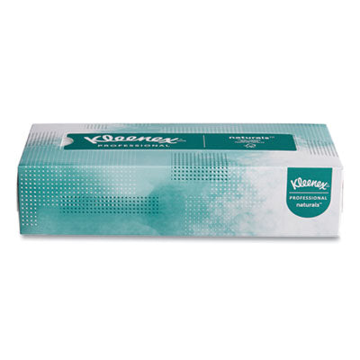 Kleenex® Naturals Facial Tissue for Business, Flat Box, 2-Ply, White, 125 Sheets/Box - Flipcost