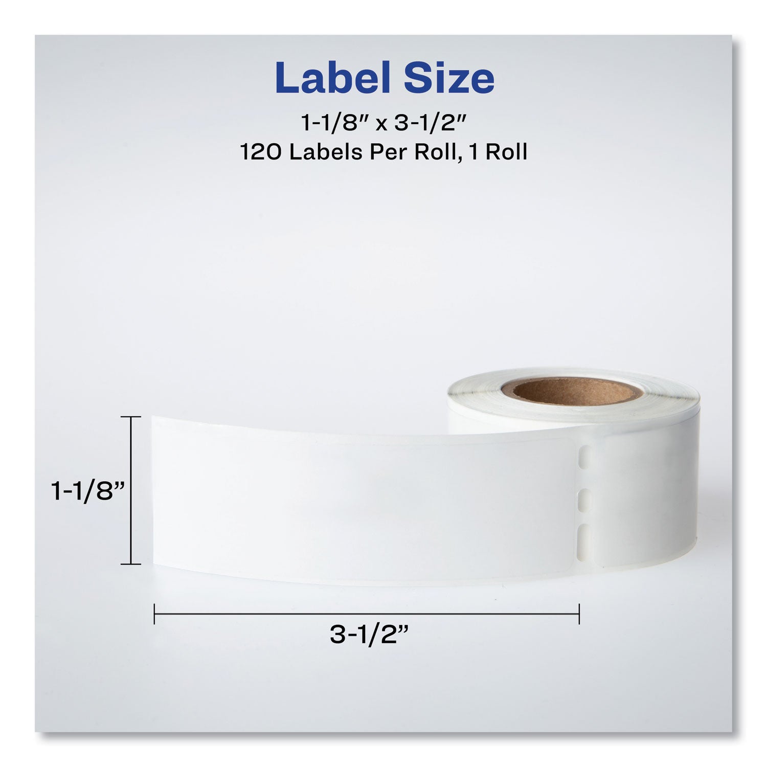 Avery® Thermal Printer Labels, Thermal Printers, 1.13 x 3.5, Clear, 120/Roll, 1 Roll/Pack