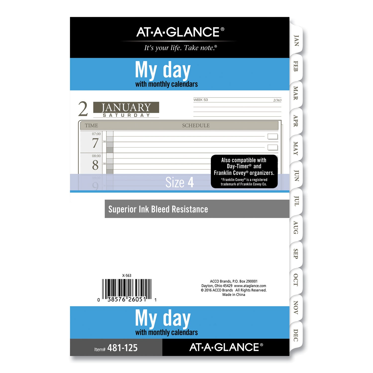 1-Page-Per-Day Planner Refills, 8.5 x 5.5, White Sheets, 12-Month (Jan to Dec): 2024 Flipcost Flipcost