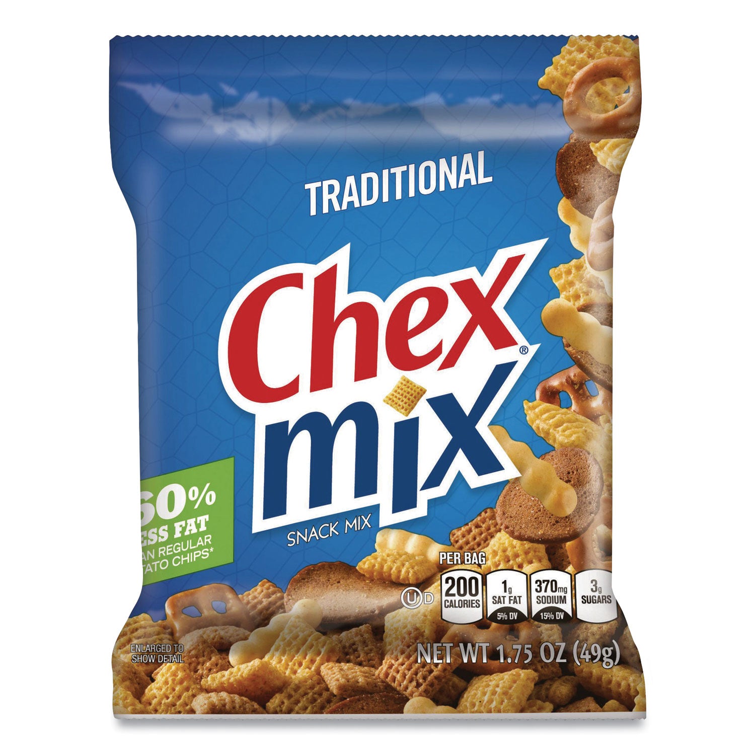 Traditional Snack Mix, 1.75 oz Snack Pack, 60 Packs/Carton