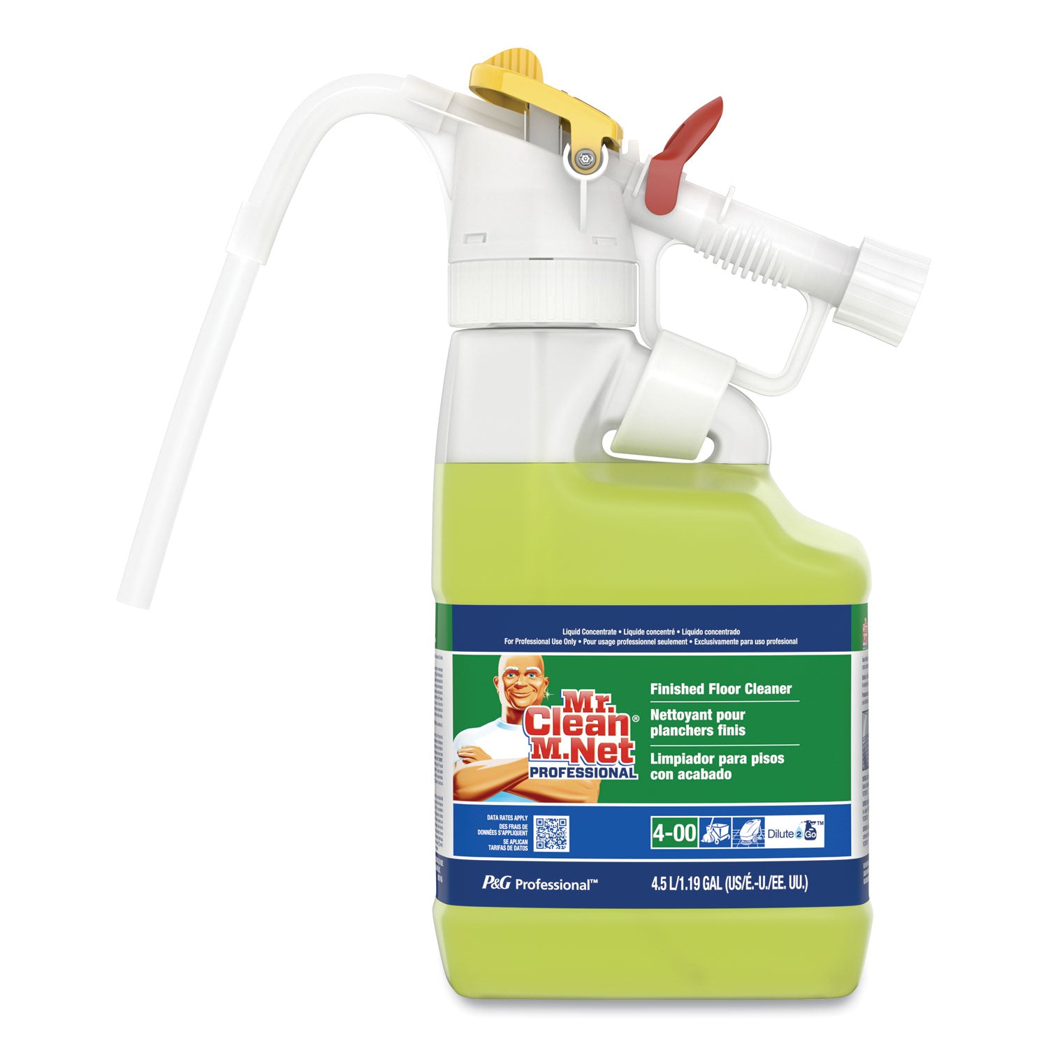 Dilute 2 Go, Mr Clean Finished Floor Cleaner, Lemon Scent, 4.5 L Jug, 1/Carton