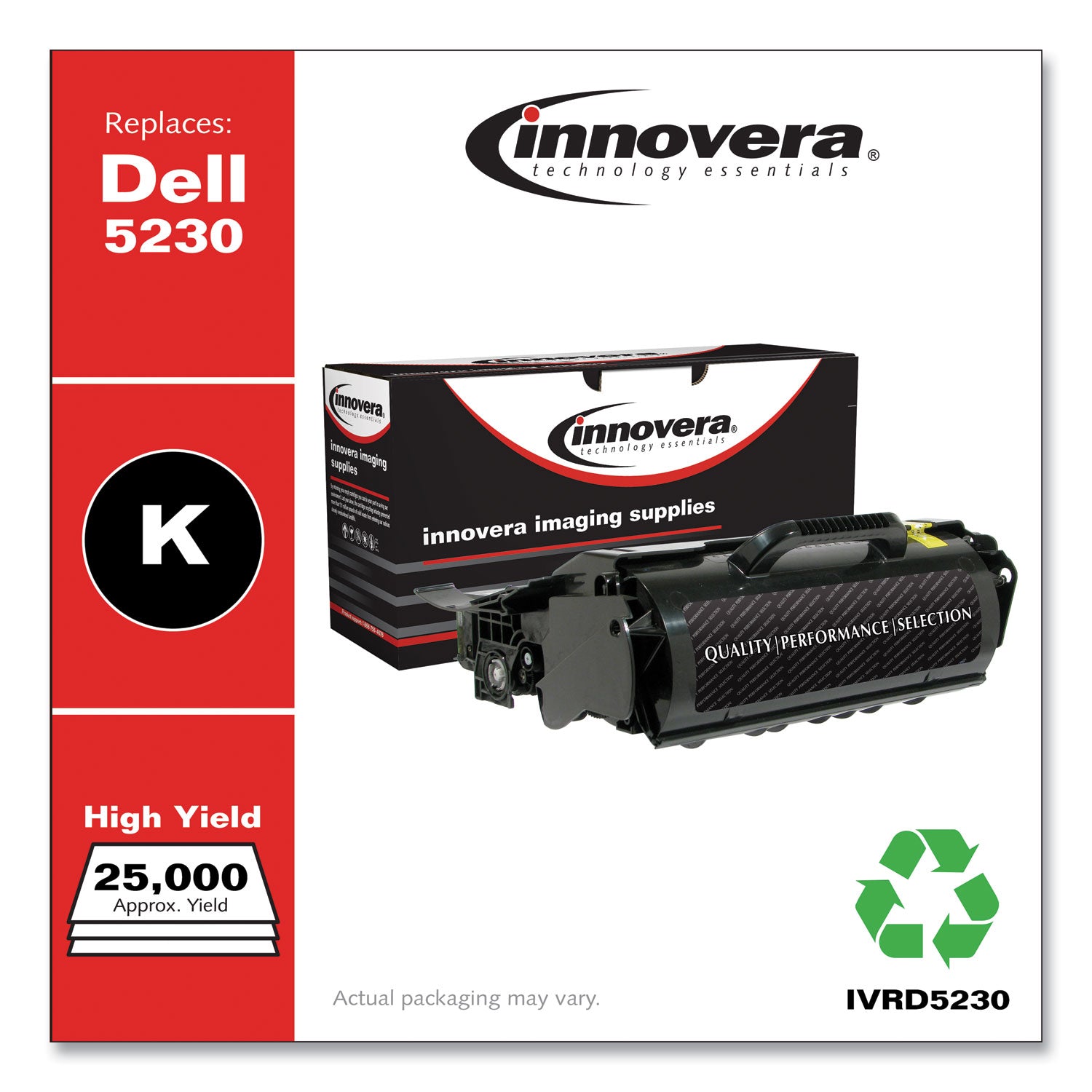 Innovera® Remanufactured Black Toner, Replacement for 330-6958, 21,000 Page-Yield