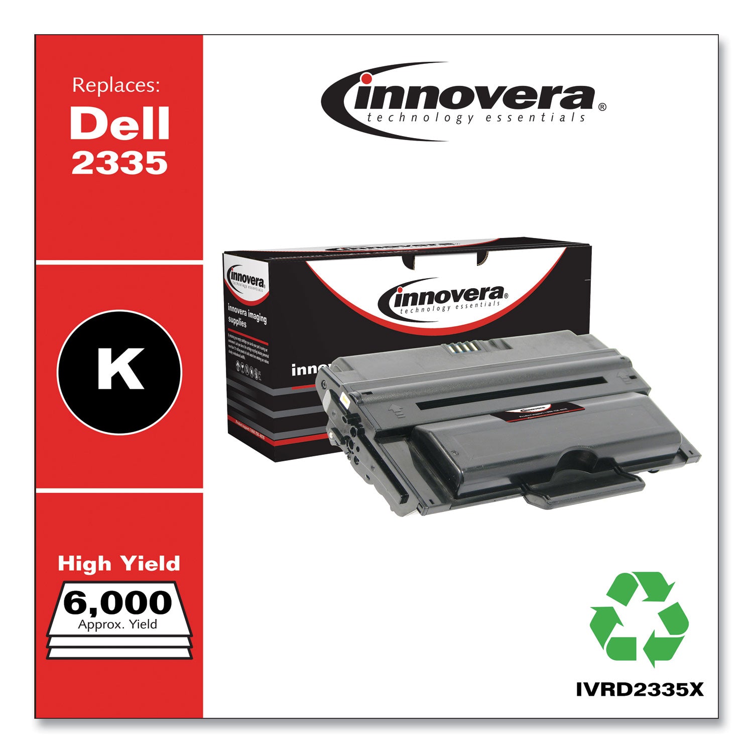 Innovera® Remanufactured Black High-Yield Toner, Replacement for 330-2209, 6,000 Page-Yield