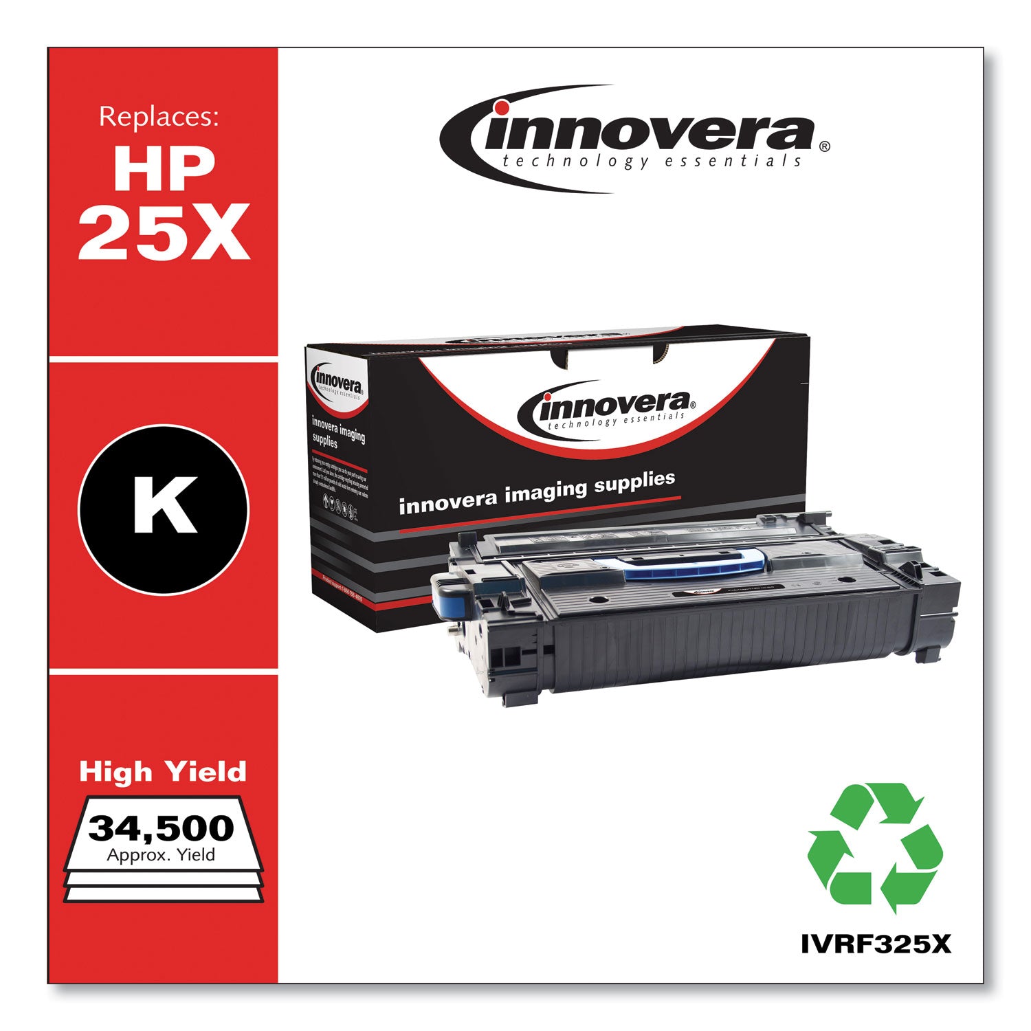 Innovera® Remanufactured Black High-Yield Toner, Replacement for 25X (CF325X), 34,500 Page-Yield