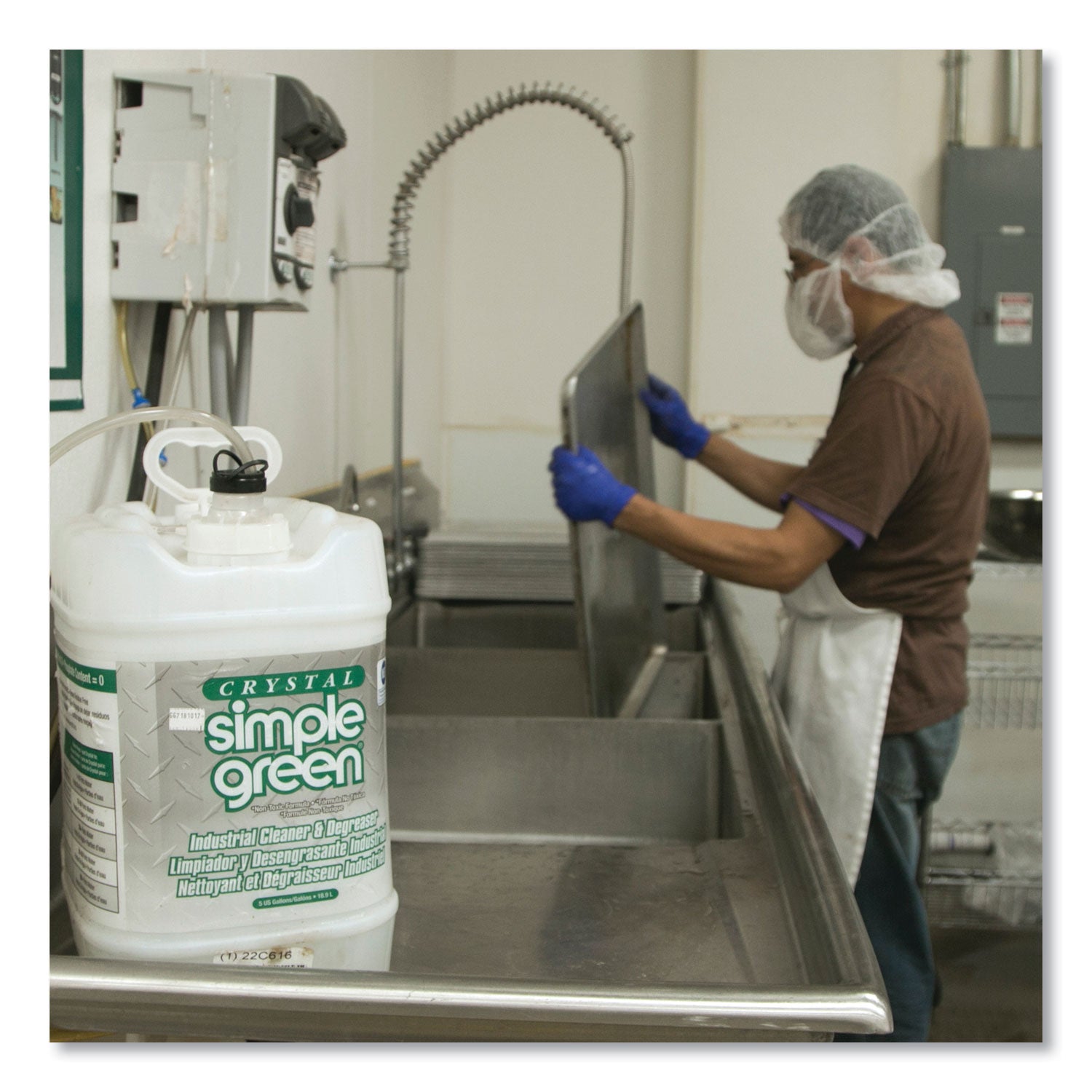 Simple Green® Crystal Industrial Cleaner/Degreaser, 5 gal Pail