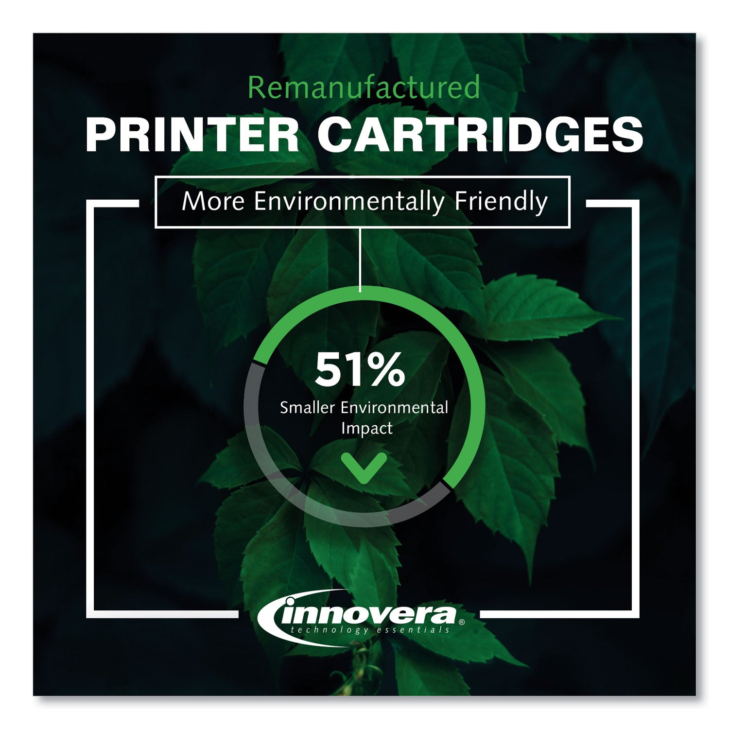 Innovera® Remanufactured Black Toner, Replacement for 55A (CE255A), 6,000 Page-Yield