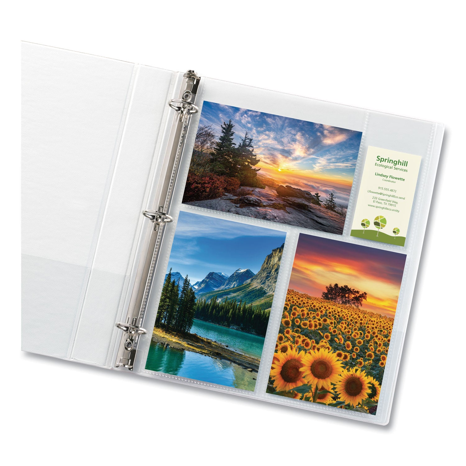 Avery® Photo Storage Pages for Six 4 x 6 Mixed Format Photos, 3-Hole Punched, 10/Pack