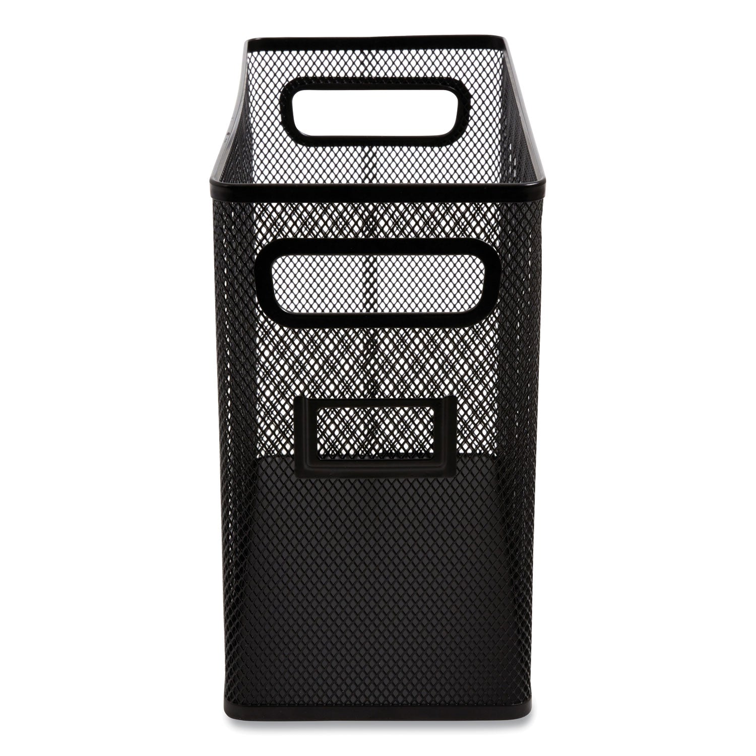 Wire Mesh Box-Style Vertical Document Organizer, 1 Section, Letter-Size, 5.79 x 12.4 x 10.16, Matte Black TRU RED™ Flipcost