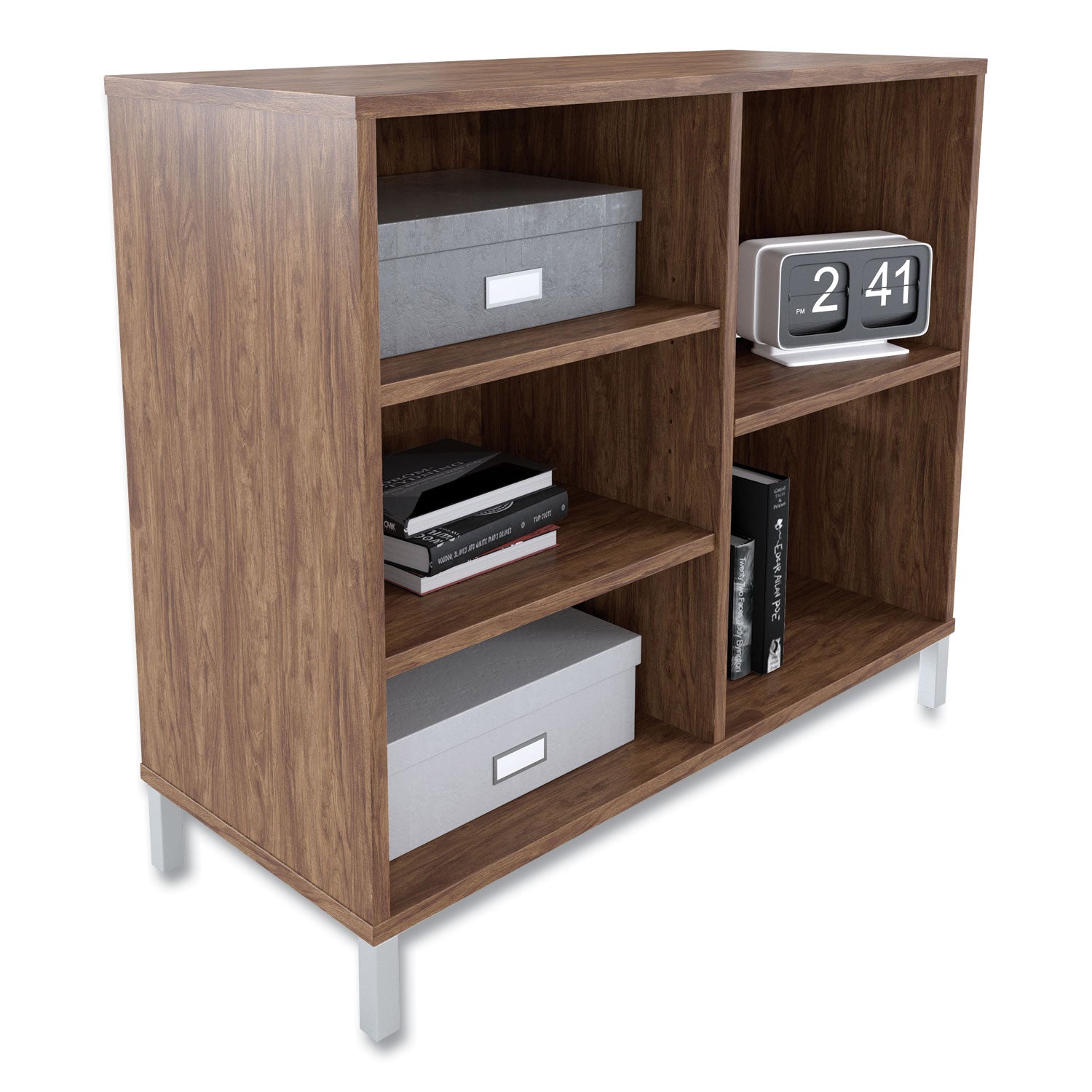 Union & Scale™ Essentials Laminate Bookcase, Five-Shelf, 36w x 15d x 31.6h, Espresso