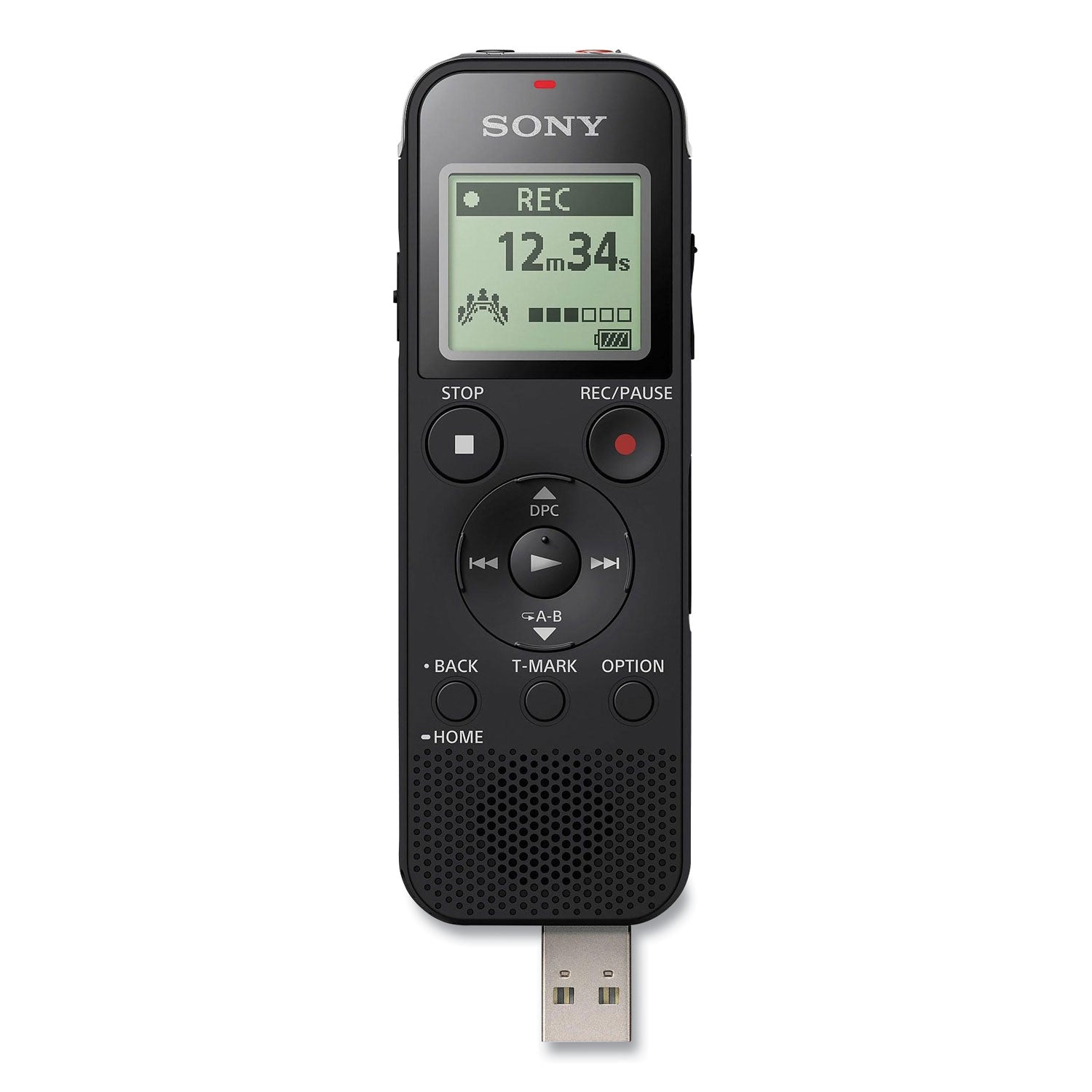 ICD-PX470 Digital Voice Recorder, 4 GB, Black Sony® Flipcost