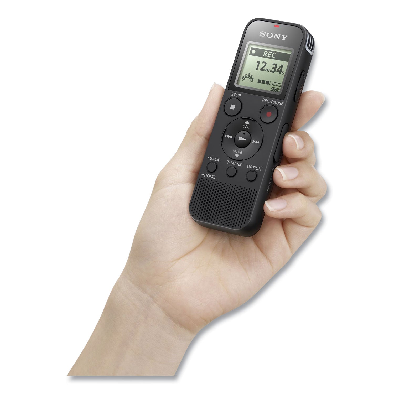 ICD-PX470 Digital Voice Recorder, 4 GB, Black Sony® Flipcost