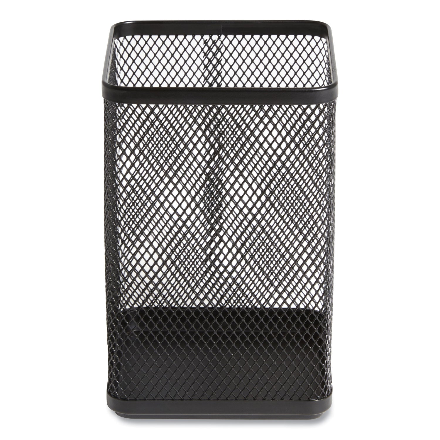 TRU RED™ Wire Mesh Jumbo Pencil Holder, 4.33 x 4.33 x 6.69, Black