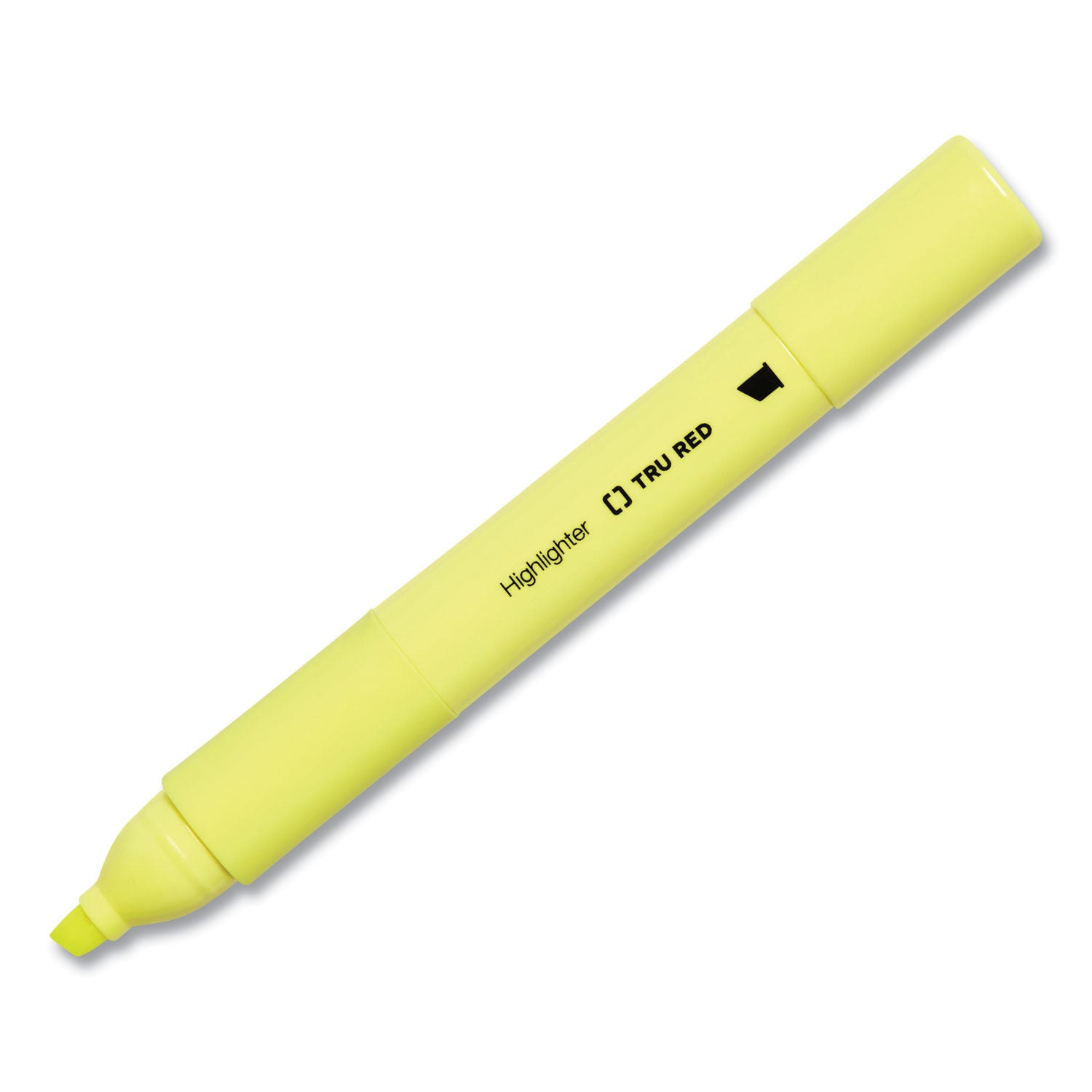 Pen Style Chisel Tip Highlighter, Yellow Ink, Chisel Tip, Yellow Barrel, 5/Pack TRU RED™ Flipcost