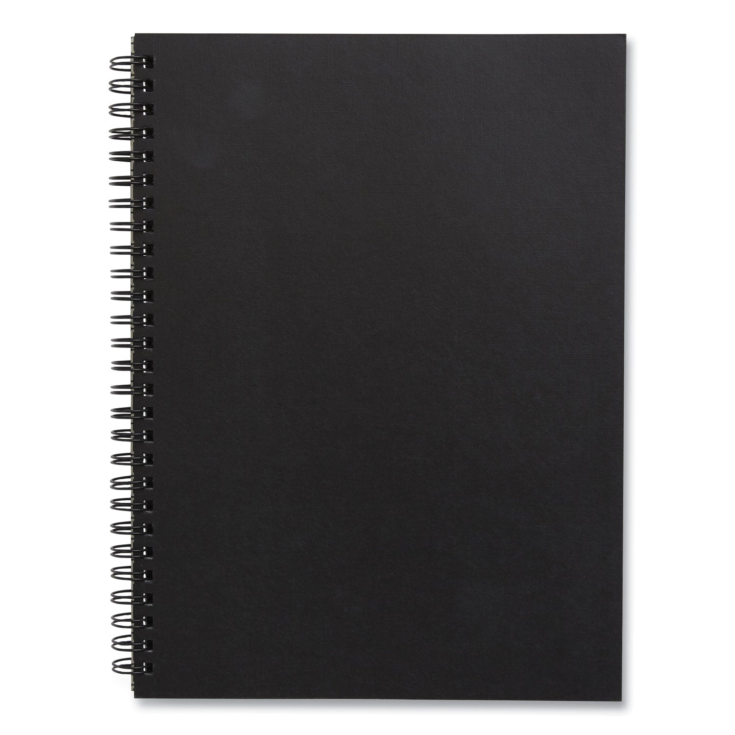 Wirebound Soft-Cover Business-Meeting Journal, 1-Subject, Meeting-Minutes/Notes Format, Black Cover, (80) 9.5 x 6.5 Sheets