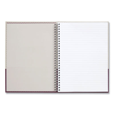Wirebound Hardcover Notebook, 1-Subject, Narrow Rule, Gray/Purple Cover, (80) 9.5 x 6.5 Sheets Flipcost Flipcost