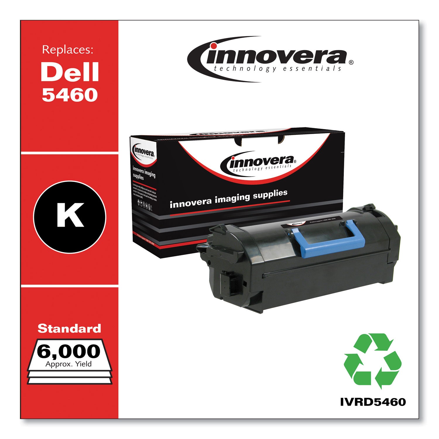 Innovera® Remanufactured Black Toner, Replacement for 331-9797, 6,000 Page-Yield