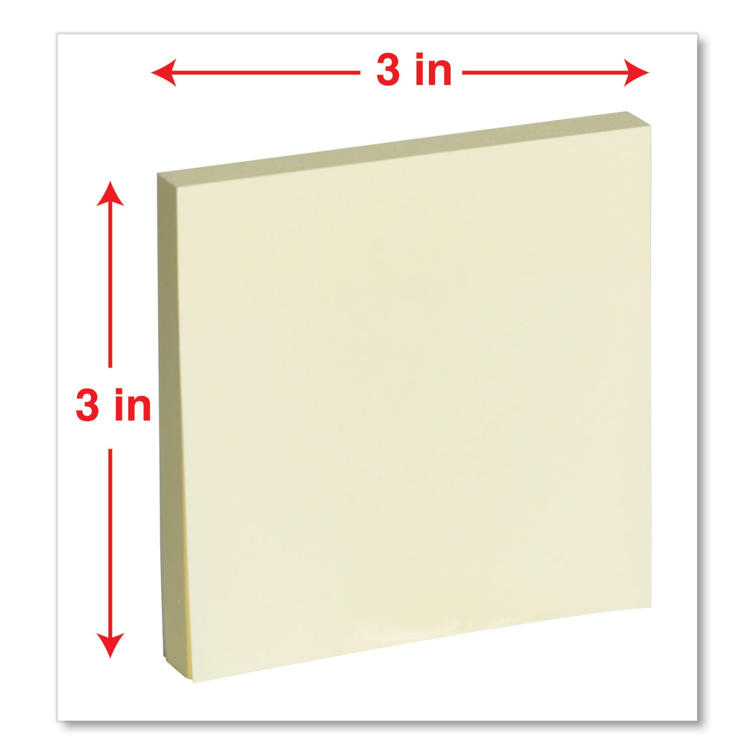 Universal® Self-Stick Note Pad Cabinet Pack, 3" x 3", Yellow, 90 Sheets/Pad, 24 Pads/Pack