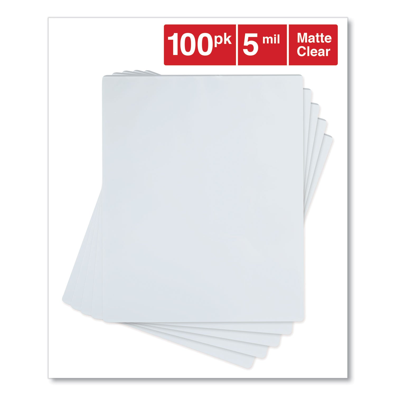 Universal® Laminating Pouches, 5 mil, 9" x 11.5", Gloss Clear, 100/Pack