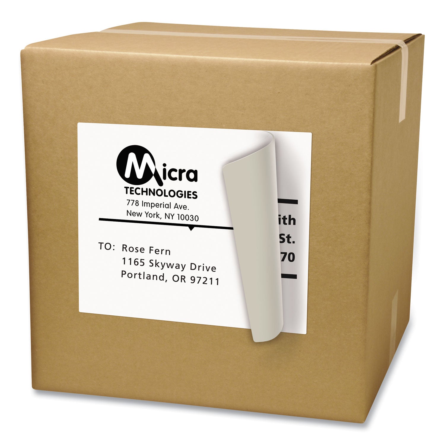 Avery® Shipping Labels with TrueBlock Technology, Laser Printers, 8.5 x 11, White, 100/Box