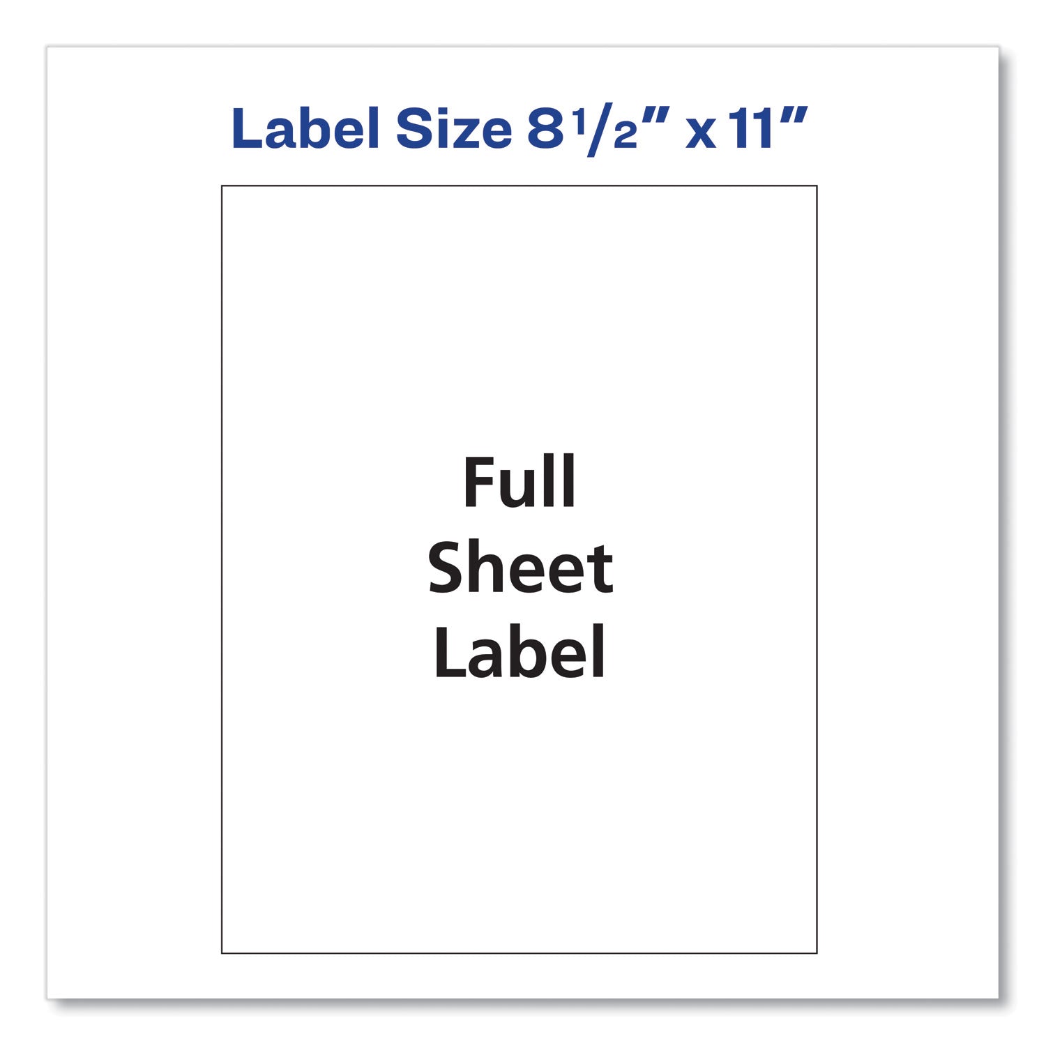 Avery® Shipping Labels with TrueBlock Technology, Inkjet Printers, 8.5 x 11, White, 100/Box