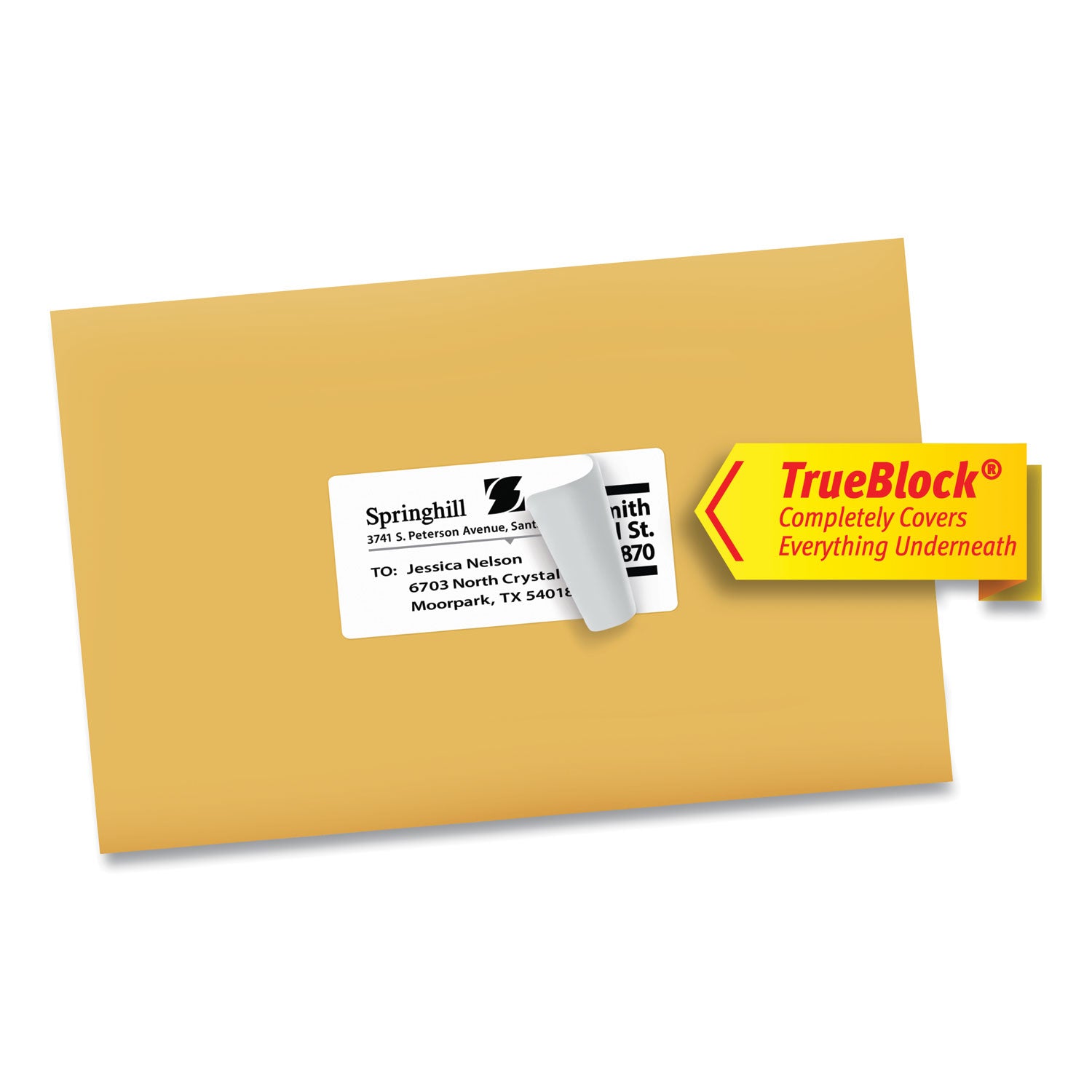 Avery® Shipping Labels w/ TrueBlock Technology, Inkjet Printers, 2 x 4, White, 10/Sheet, 100 Sheets/Box