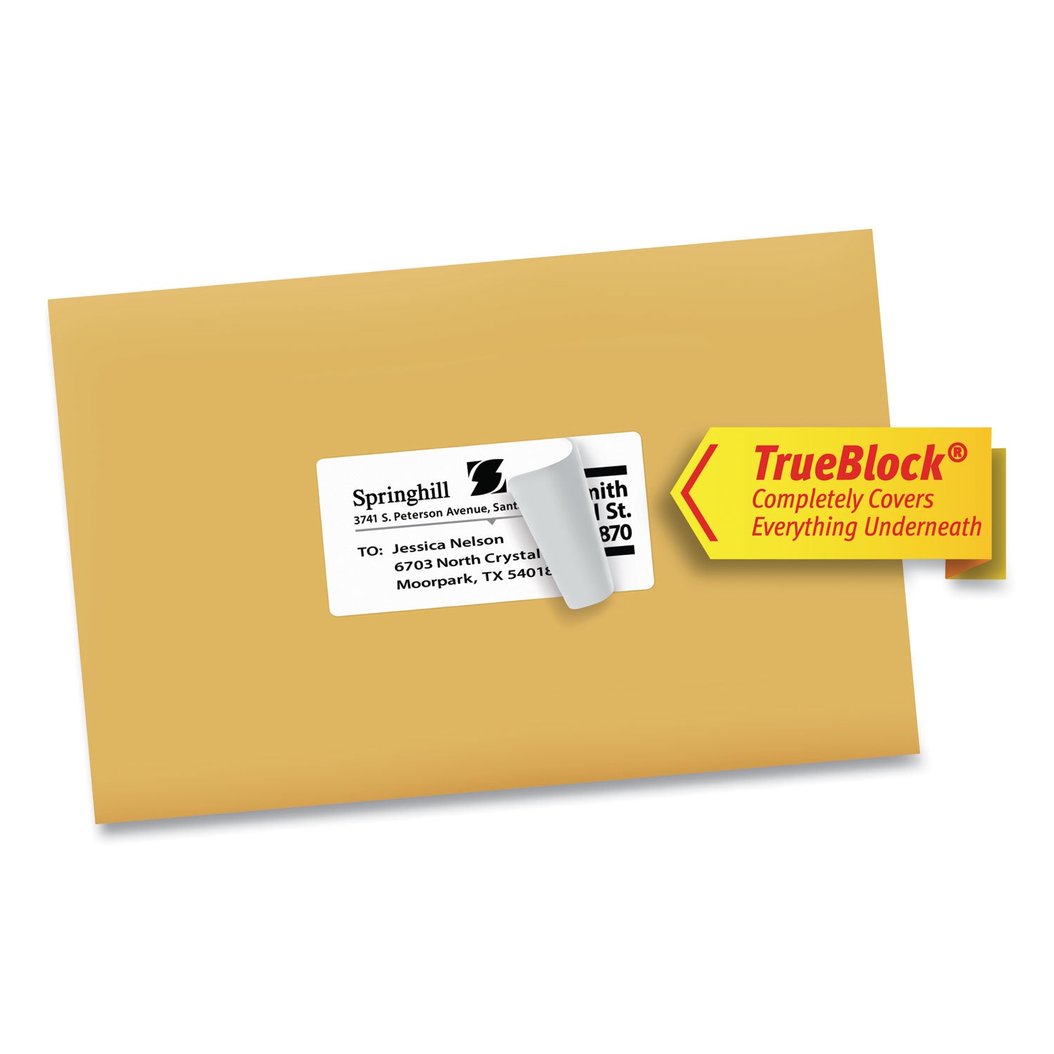 Avery® Shipping Labels w/ TrueBlock Technology, Inkjet Printers, 2 x 4, White, 10/Sheet, 25 Sheets/Pack