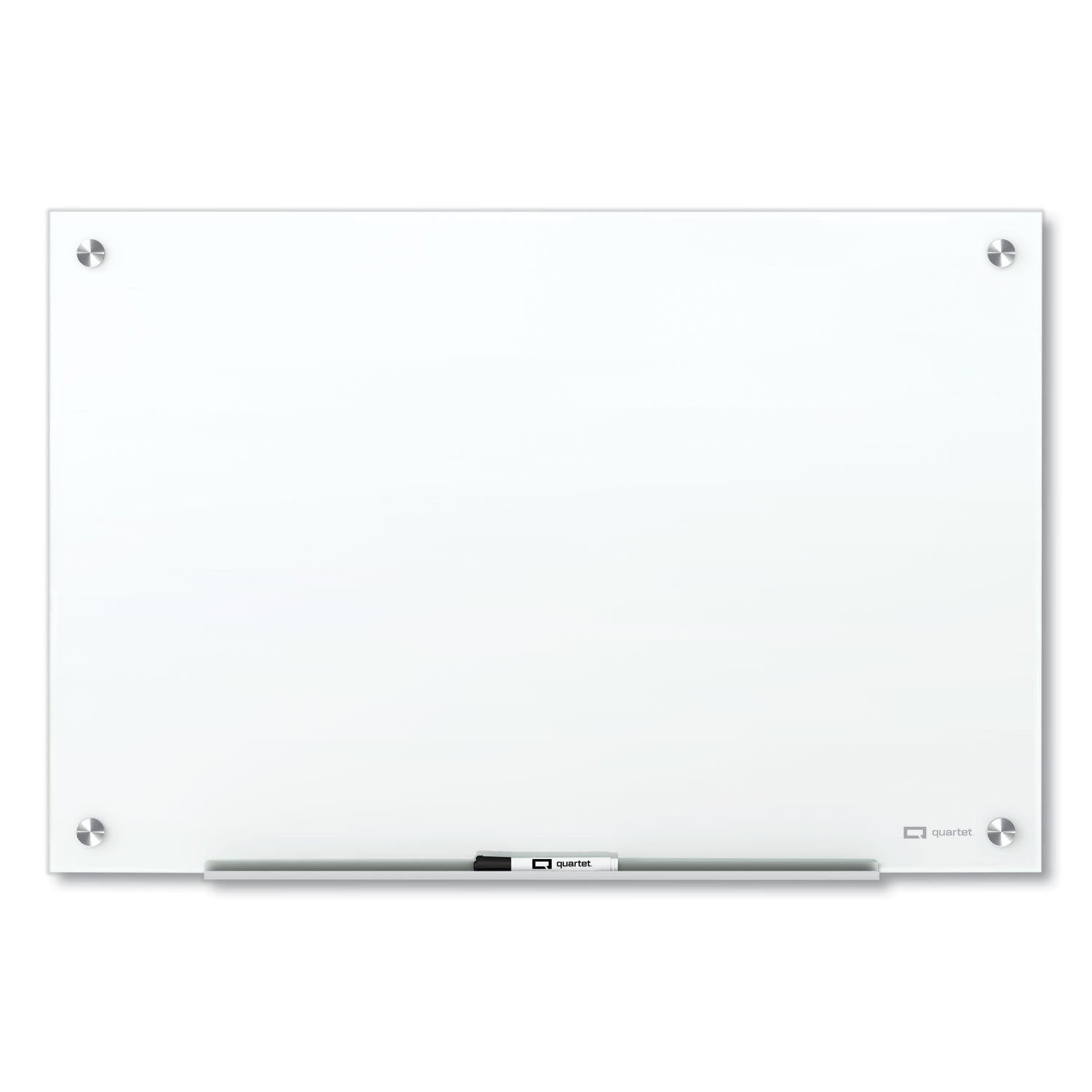 Brilliance Glass Dry-Erase Boards, 48 x 36, White Surface