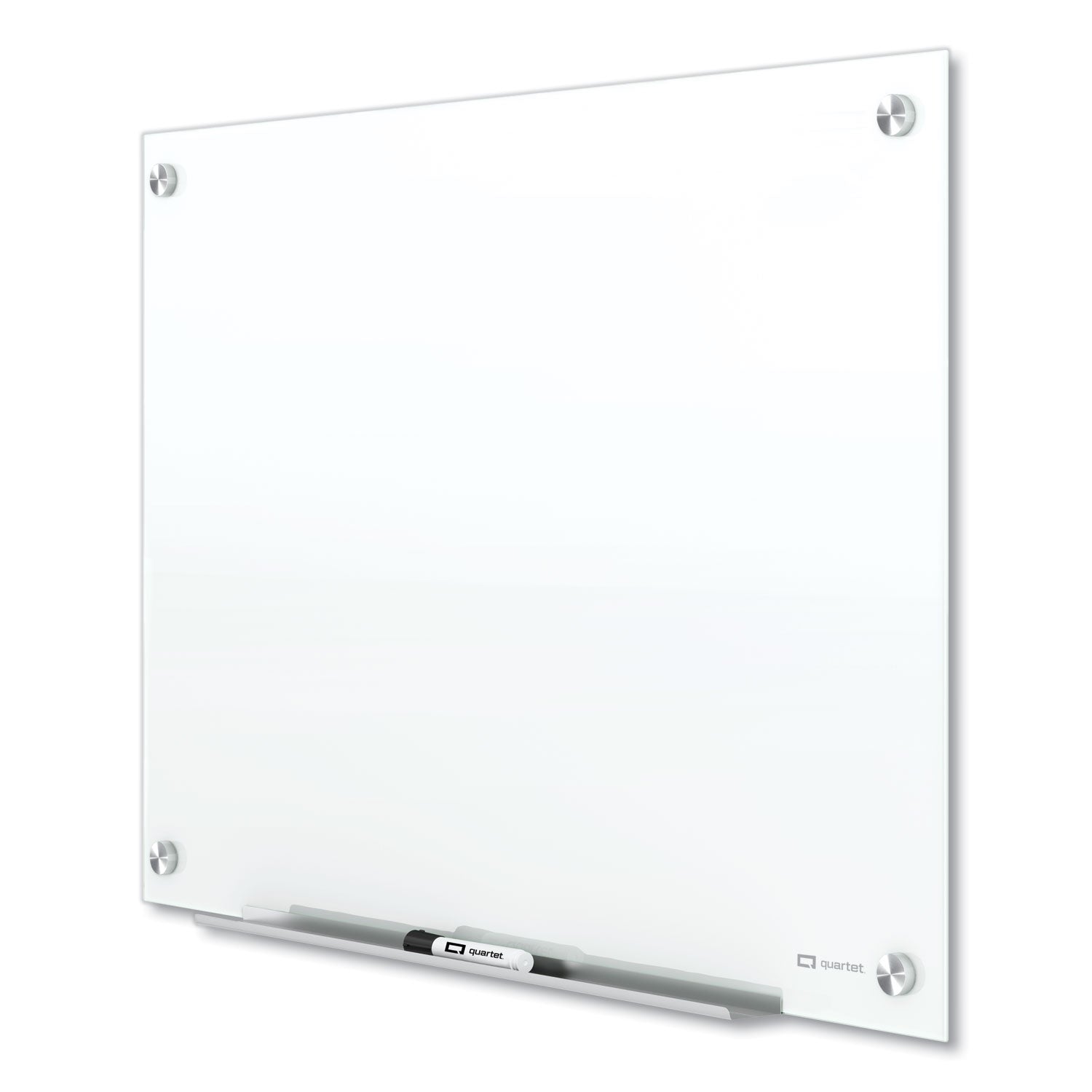 QUARTET MFG. Brilliance Glass DryErase Boards, 96 x 48, White Surface