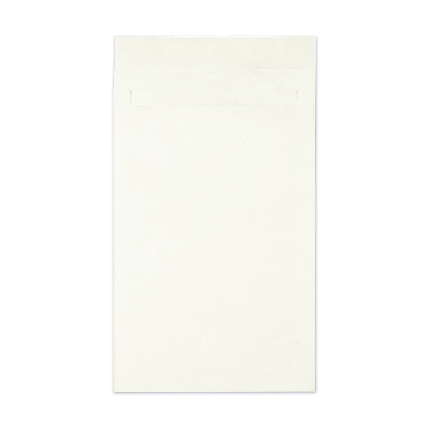 Heavyweight 18lb Tyvek Open End Expansion Mailers, #15 1/2, Cheese Blade Flap, Redi-Strip Closure, 12 x 16, White, 100/Carton