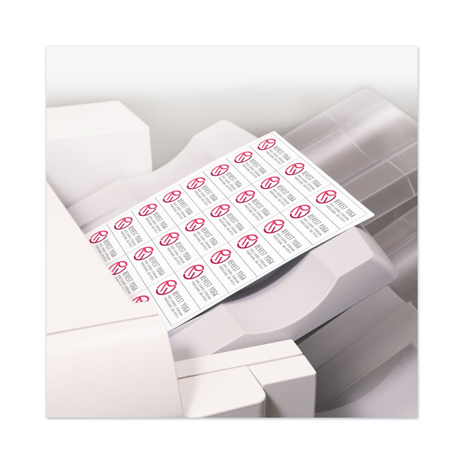 Avery® Copier Mailing Labels, Copiers, 1.5 x 2.81, White, 21/Sheet, 100 Sheets/Box