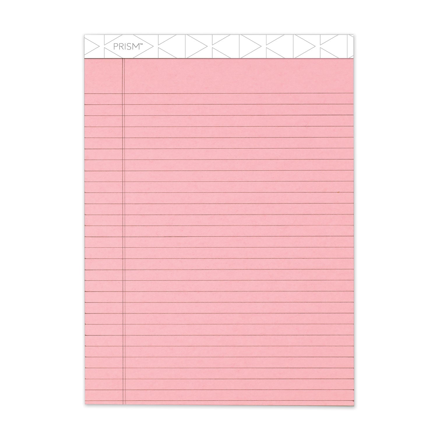 Prism + Colored Writing Pads, Wide/Legal Rule, 50 Pastel Pink 8.5 x 11.75 Sheets, 12/Pack