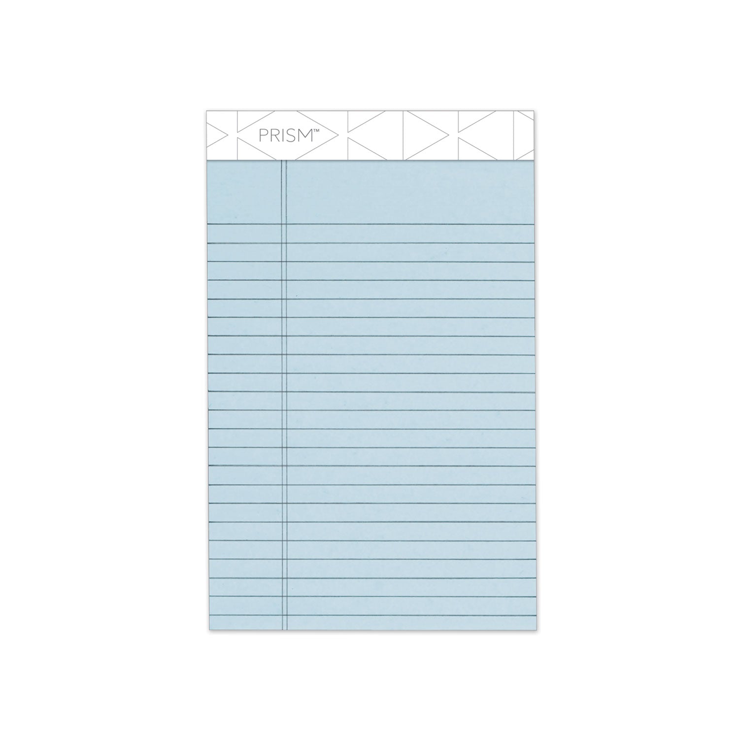 Prism + Colored Writing Pads, Narrow Rule, 50 Pastel Blue 5 x 8 Sheets, 12/Pack