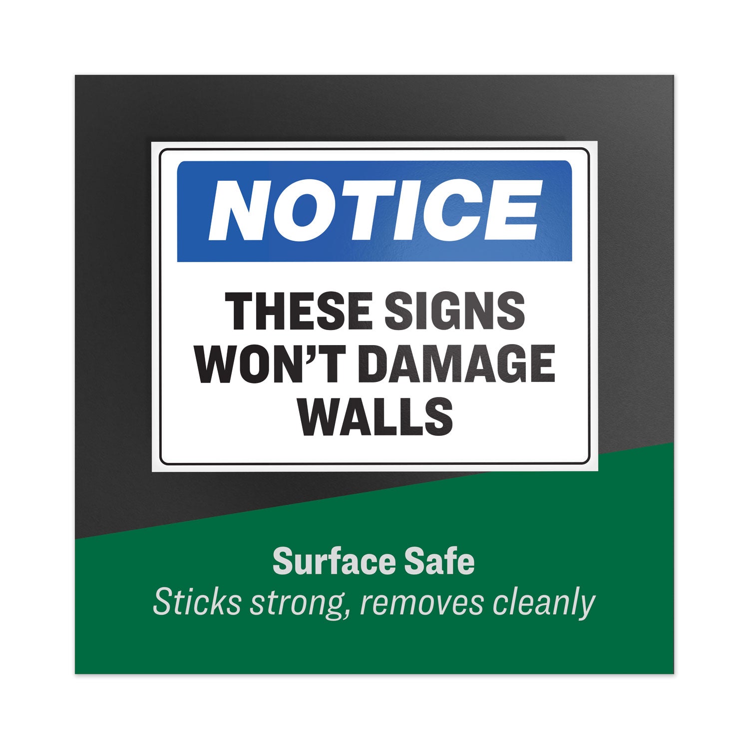 Avery® Surface Safe Removable Label Safety Signs, Inkjet/Laser Printers, 7 x 10, White, 15/Pack