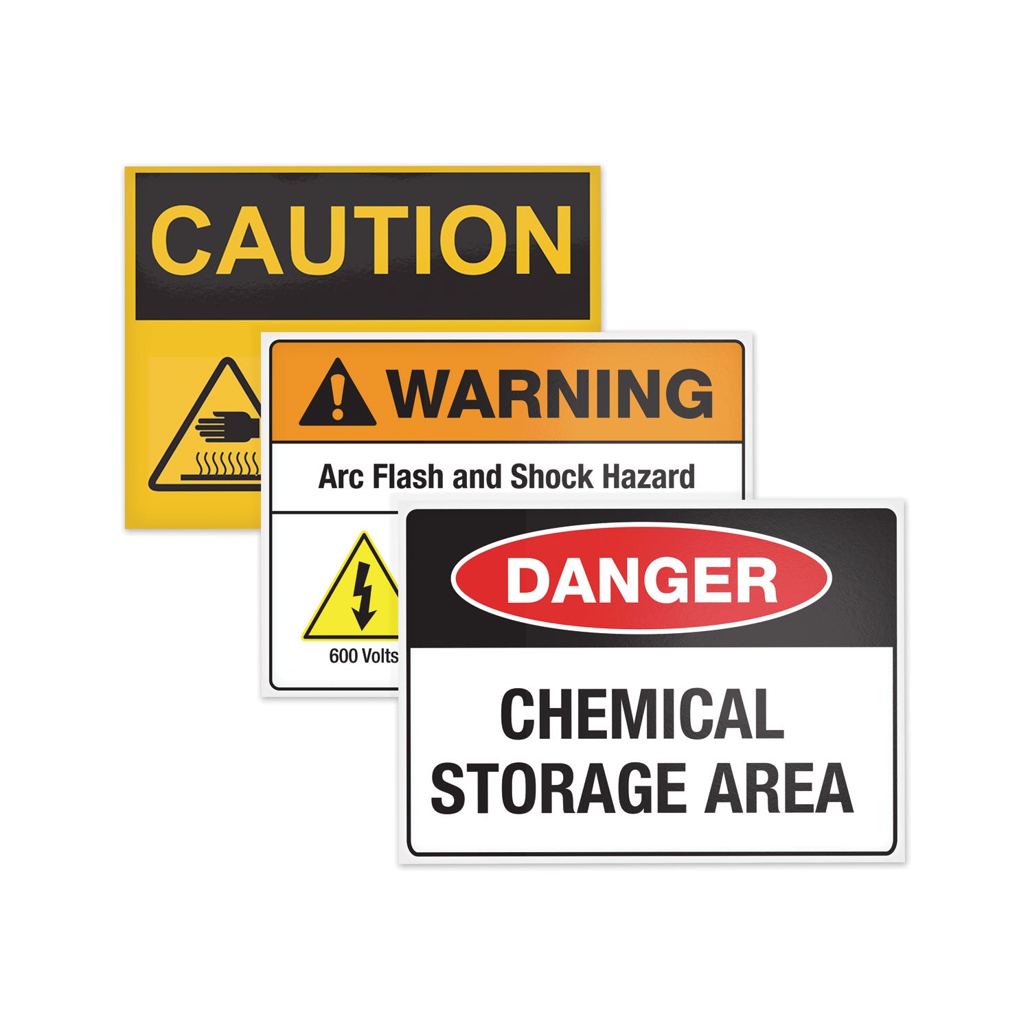 Avery® Surface Safe Removable Label Safety Signs, Inkjet/Laser Printers, 8 x 8, White, 15/Pack