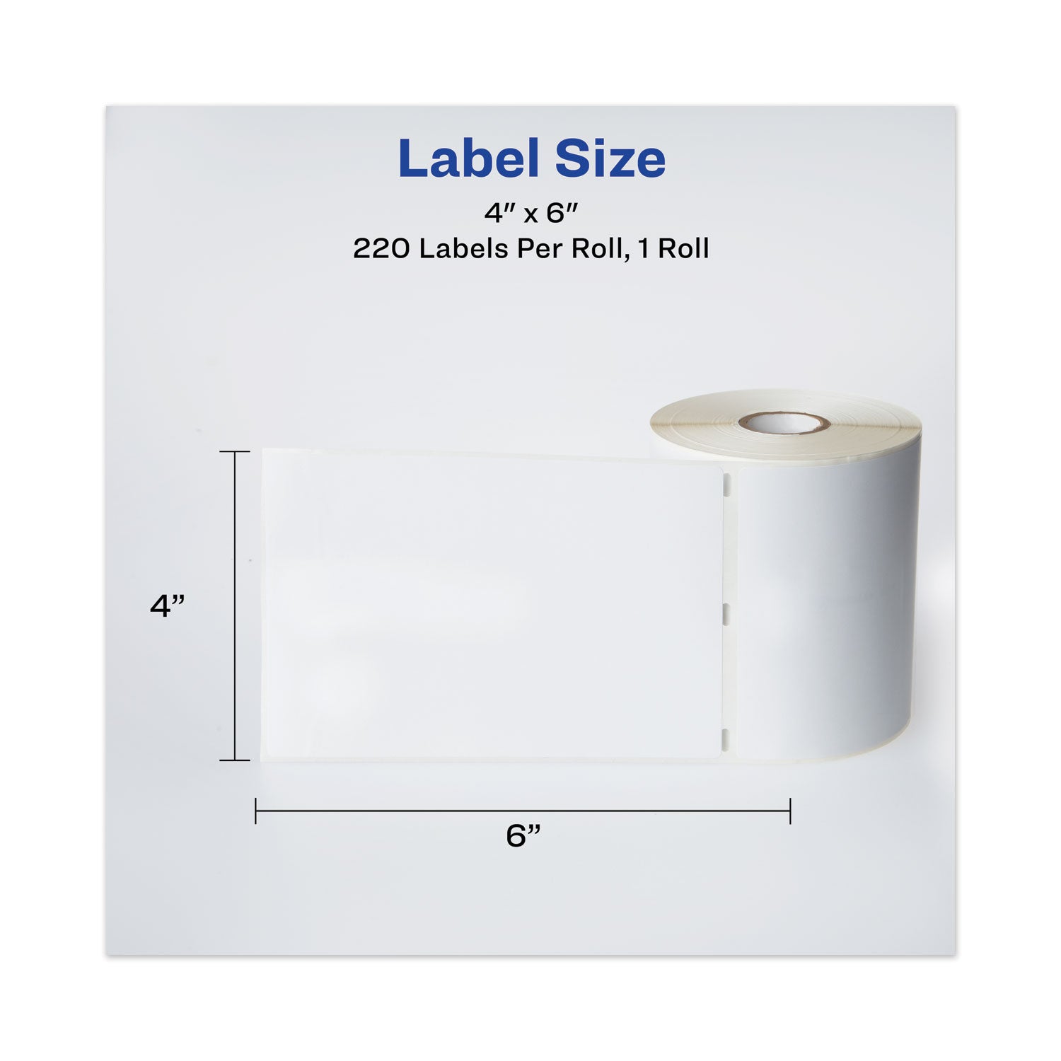 Avery® Multipurpose Thermal Labels, 4 x 6, White, 220/Roll