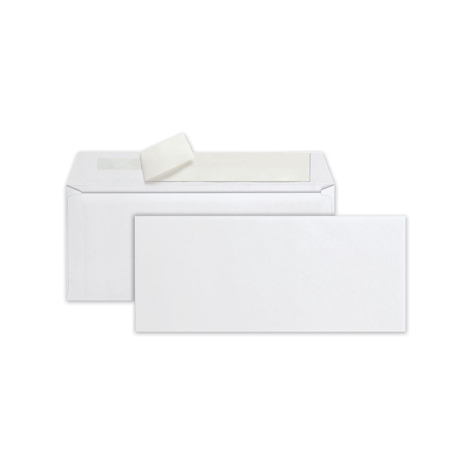 Redi-Strip Envelope, #10, Commercial Flap, Redi-Strip Heat-Resistant Adhesive Closure, 4.13 x 9.5, White, 500/Box