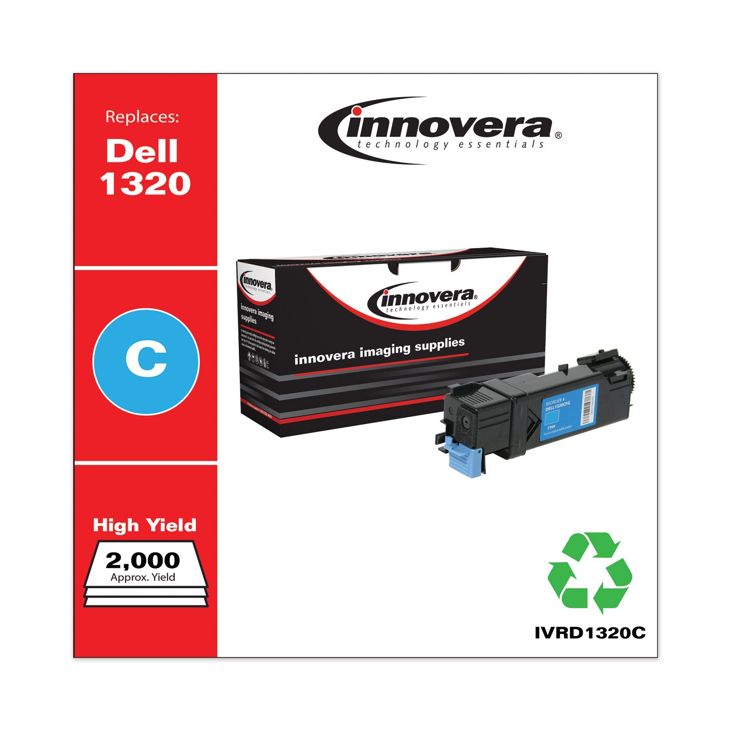 Remanufactured Cyan High-Yield Toner, Replacement for 310-9060, 2,000 Page-Yield Innovera® Flipcost