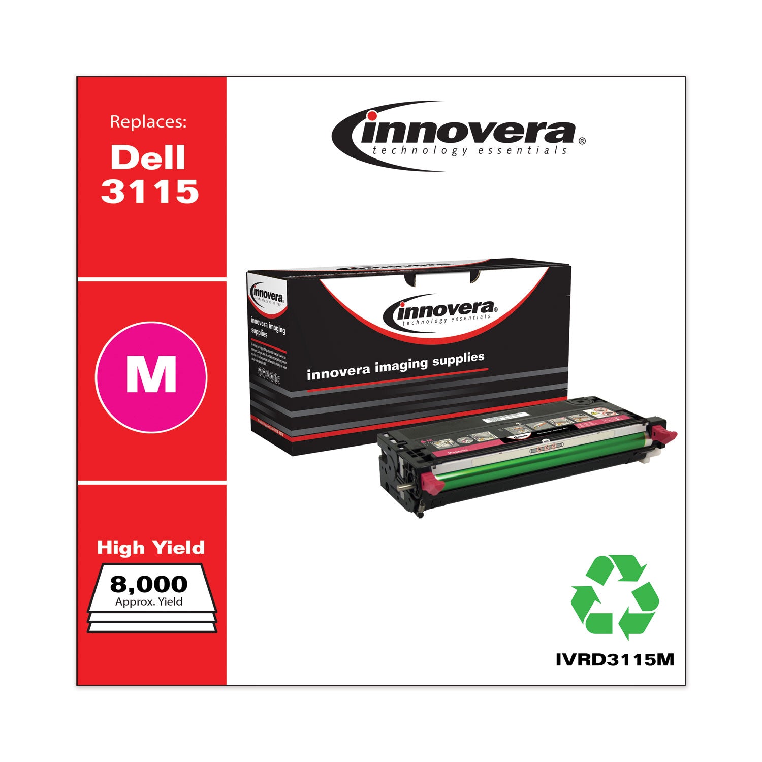 Innovera® Remanufactured Magenta High-Yield Toner, Replacement for 310-8399, 8,000 Page-Yield