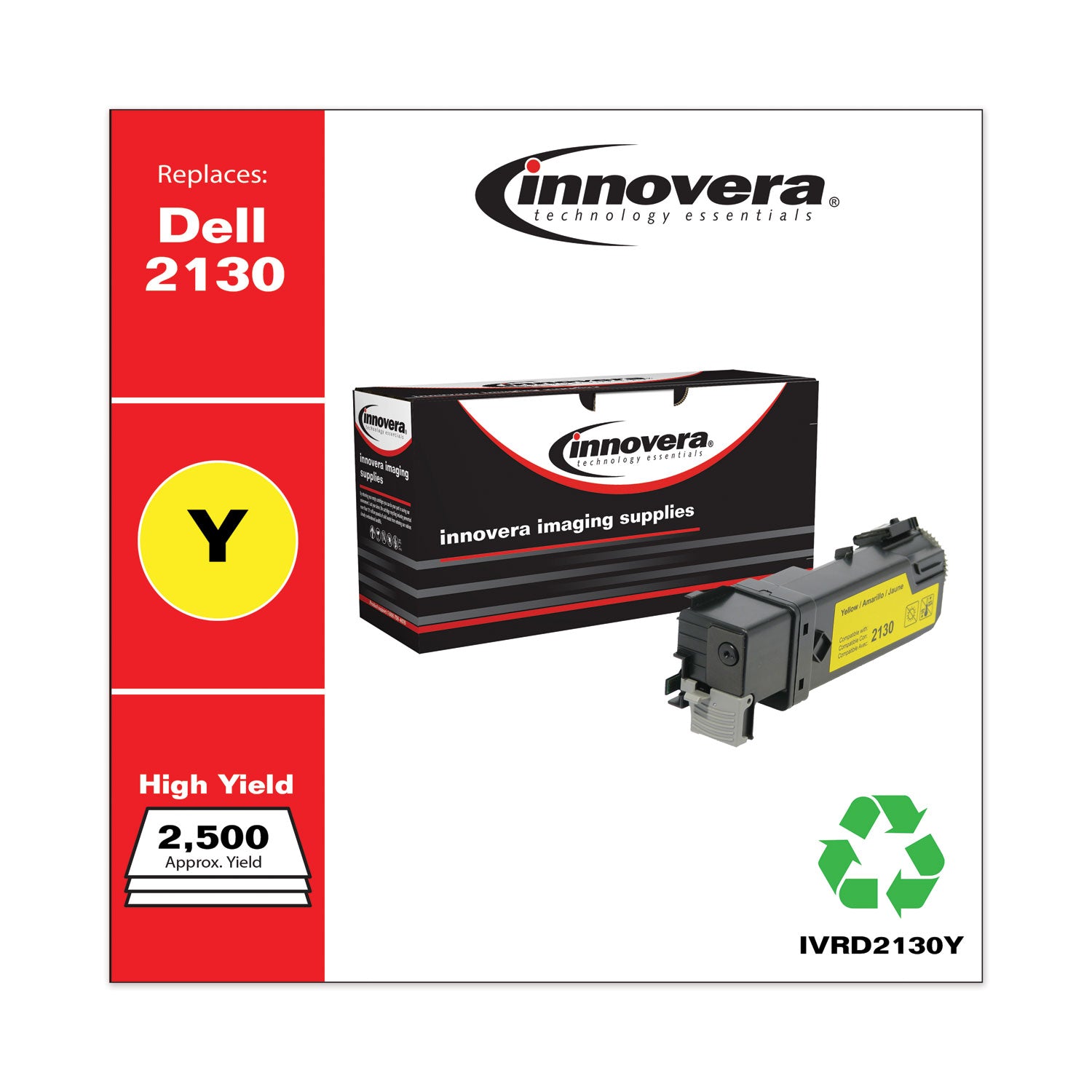 Innovera® Remanufactured Yellow High-Yield Toner, Replacement for 330-1438, 2,500 Page-Yield