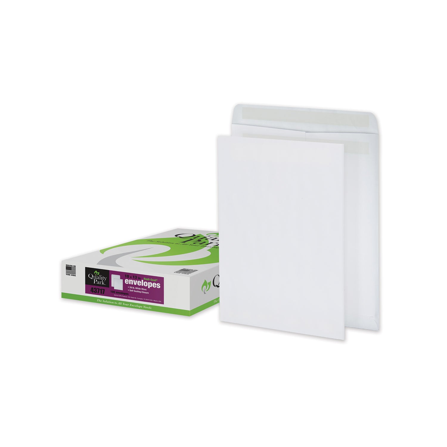 Redi-Seal Catalog Envelope, #13 1/2, Cheese Blade Flap, Redi-Seal Adhesive Closure, 10 x 13, White, 100/Box