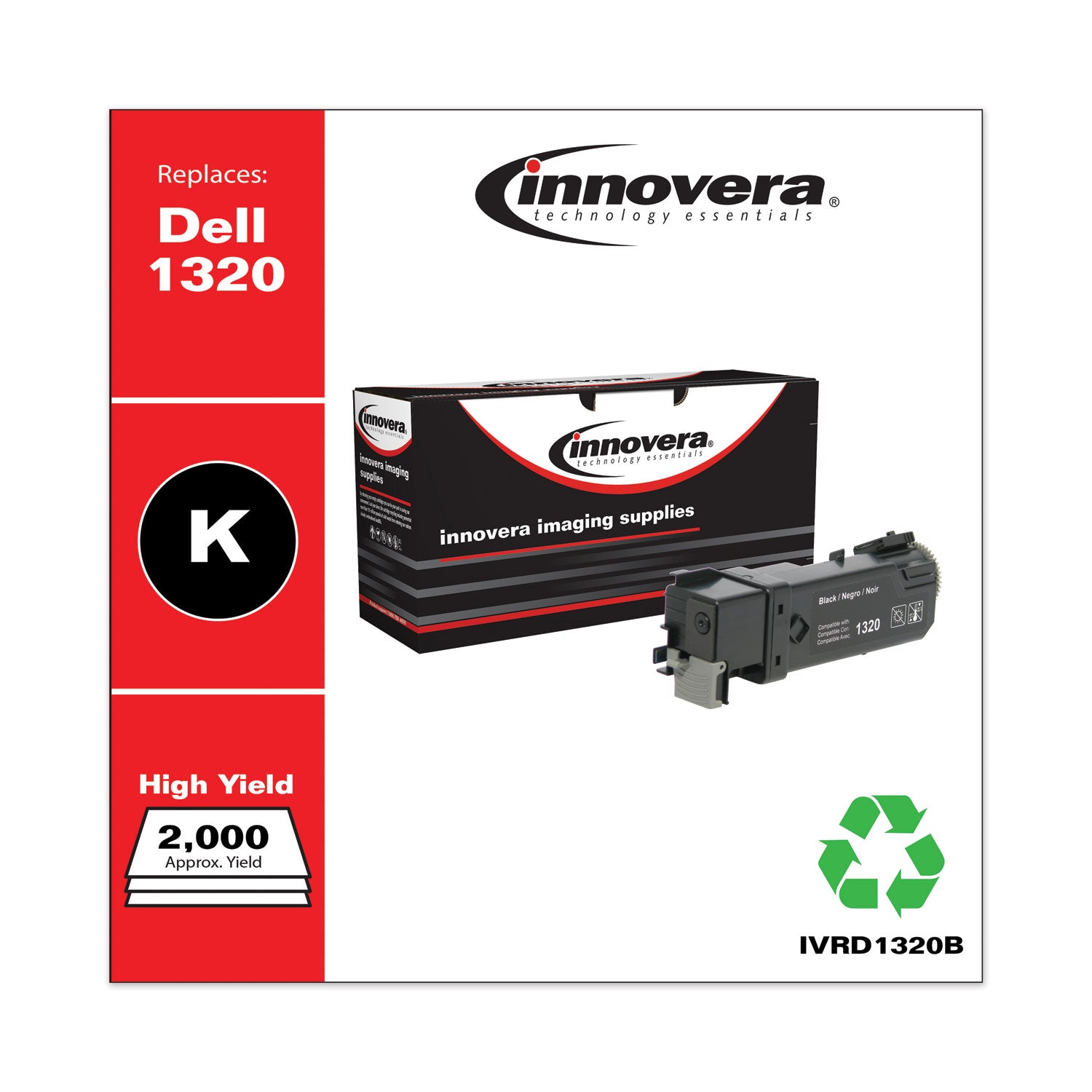 Innovera® Remanufactured Black High-Yield Toner, Replacement for 310-9058, 2,000 Page-Yield