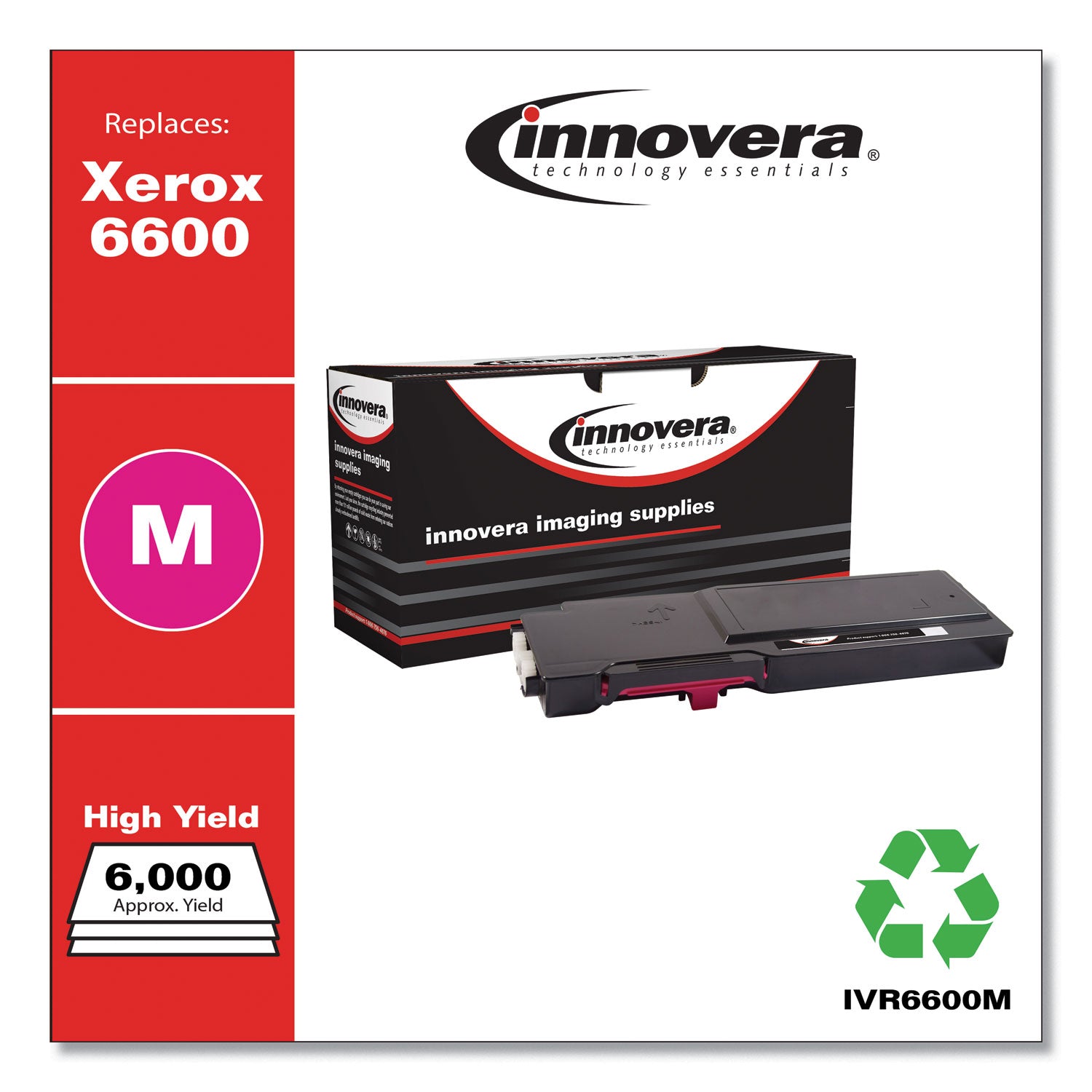 Innovera® Remanufactured Magenta High-Yield Toner, Replacement for 106R02226, 6,000 Page-Yield